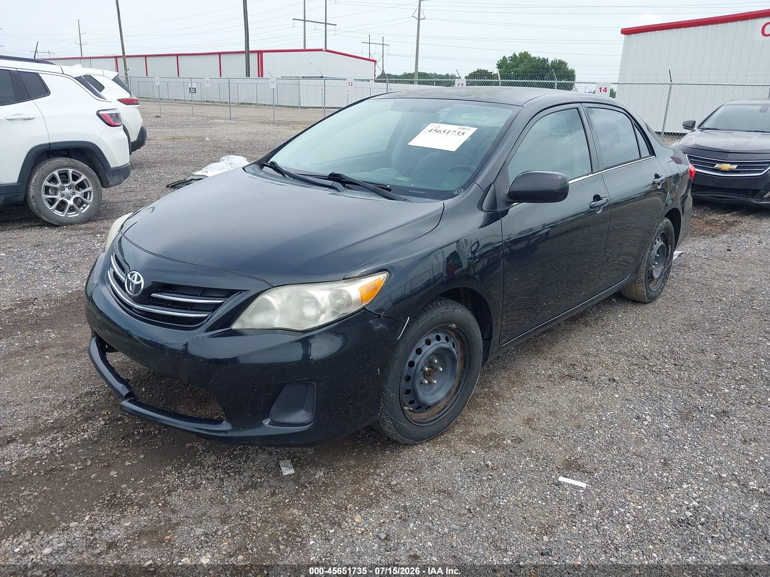 2013 Toyota Corolla Le Black vin: 5YFBU4EE8DP189811
