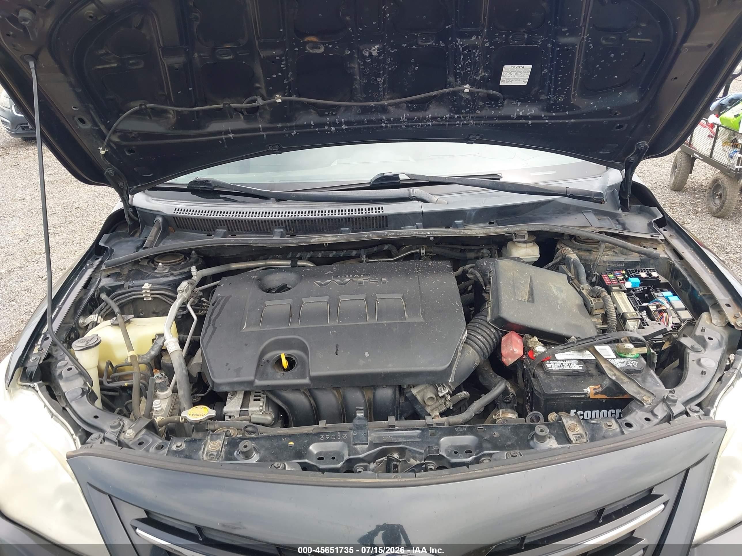 2013 Toyota Corolla Le Black vin: 5YFBU4EE8DP189811