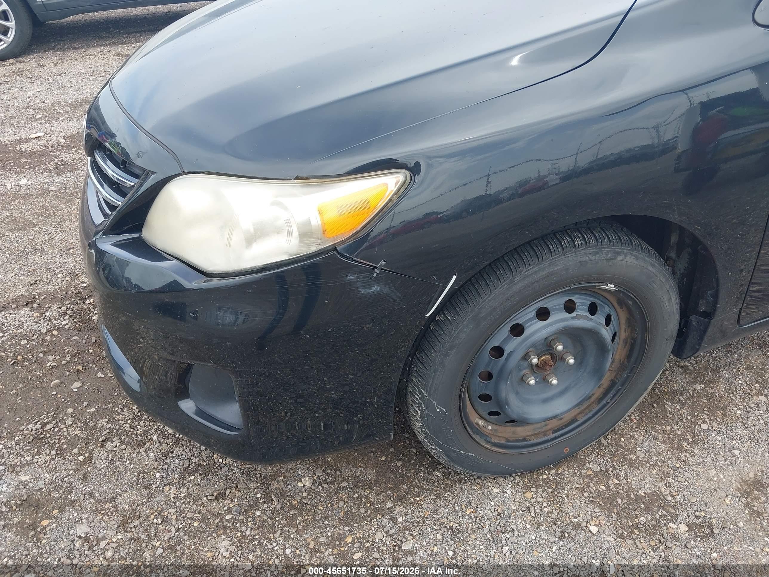 2013 Toyota Corolla Le Black vin: 5YFBU4EE8DP189811