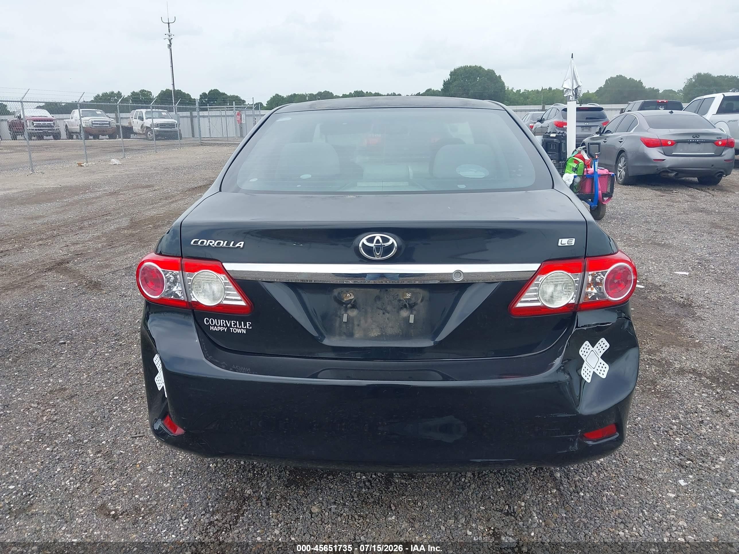 2013 Toyota Corolla Le Black vin: 5YFBU4EE8DP189811