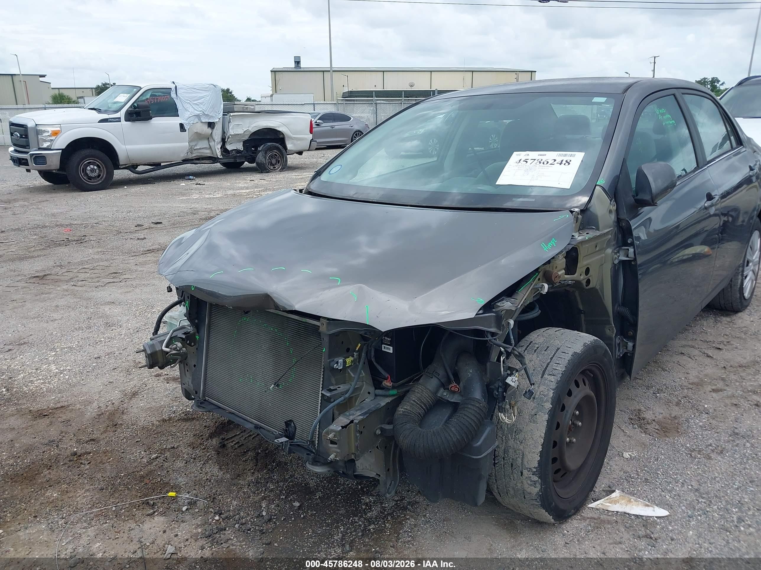 2013 Toyota Corolla Le Gray vin: 5YFBU4EE8DP193499