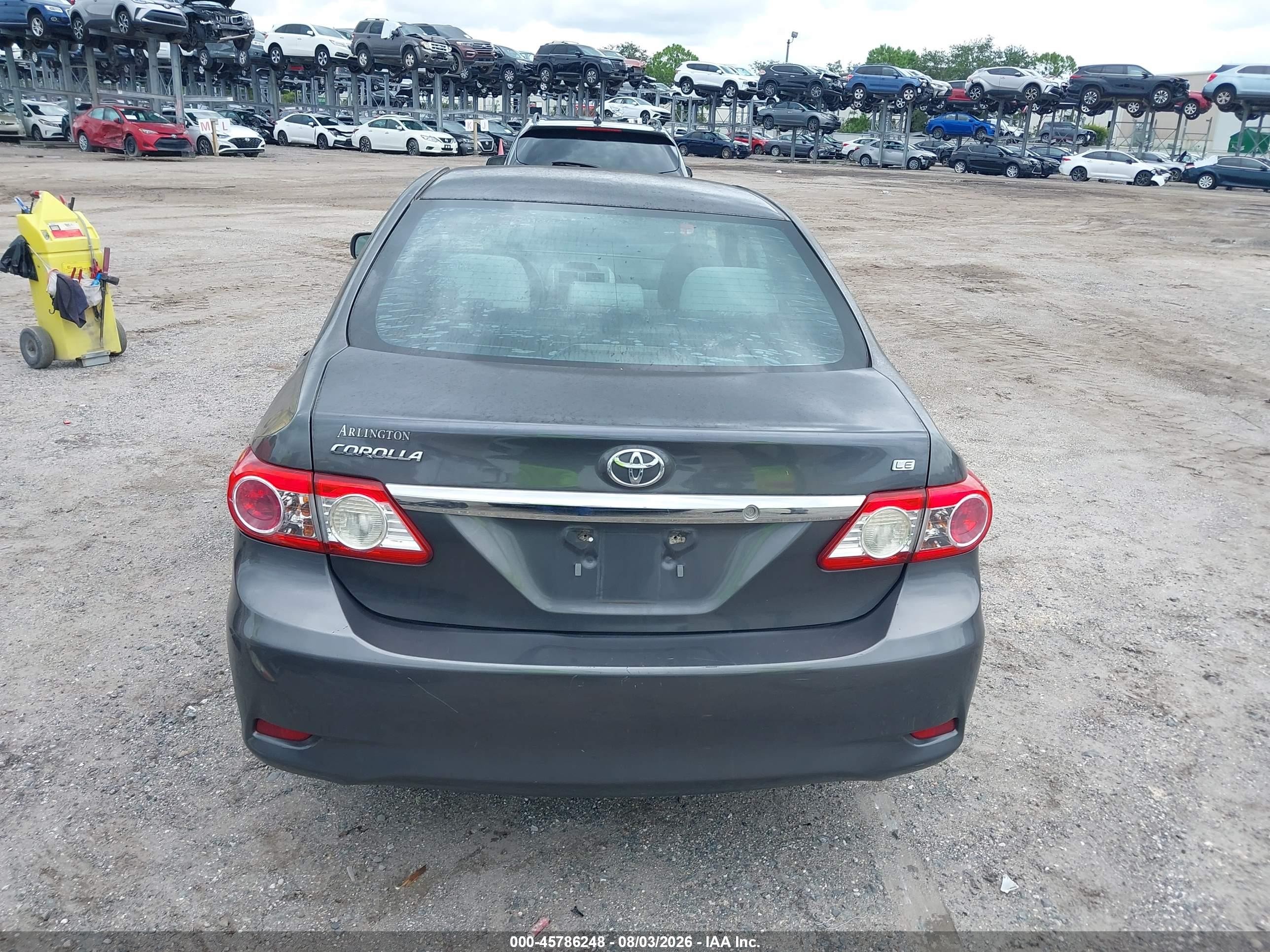 2013 Toyota Corolla Le Gray vin: 5YFBU4EE8DP193499