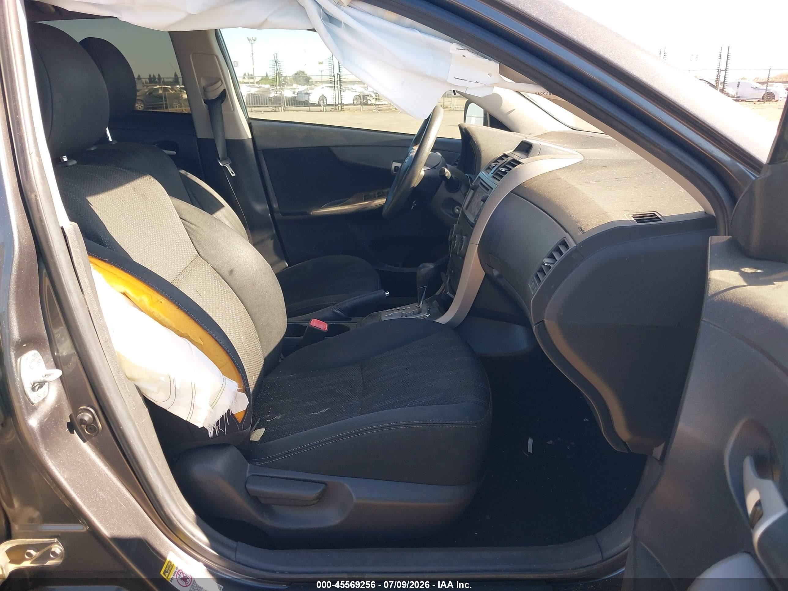 2013 Toyota Corolla S Gray vin: 5YFBU4EE8DP204923