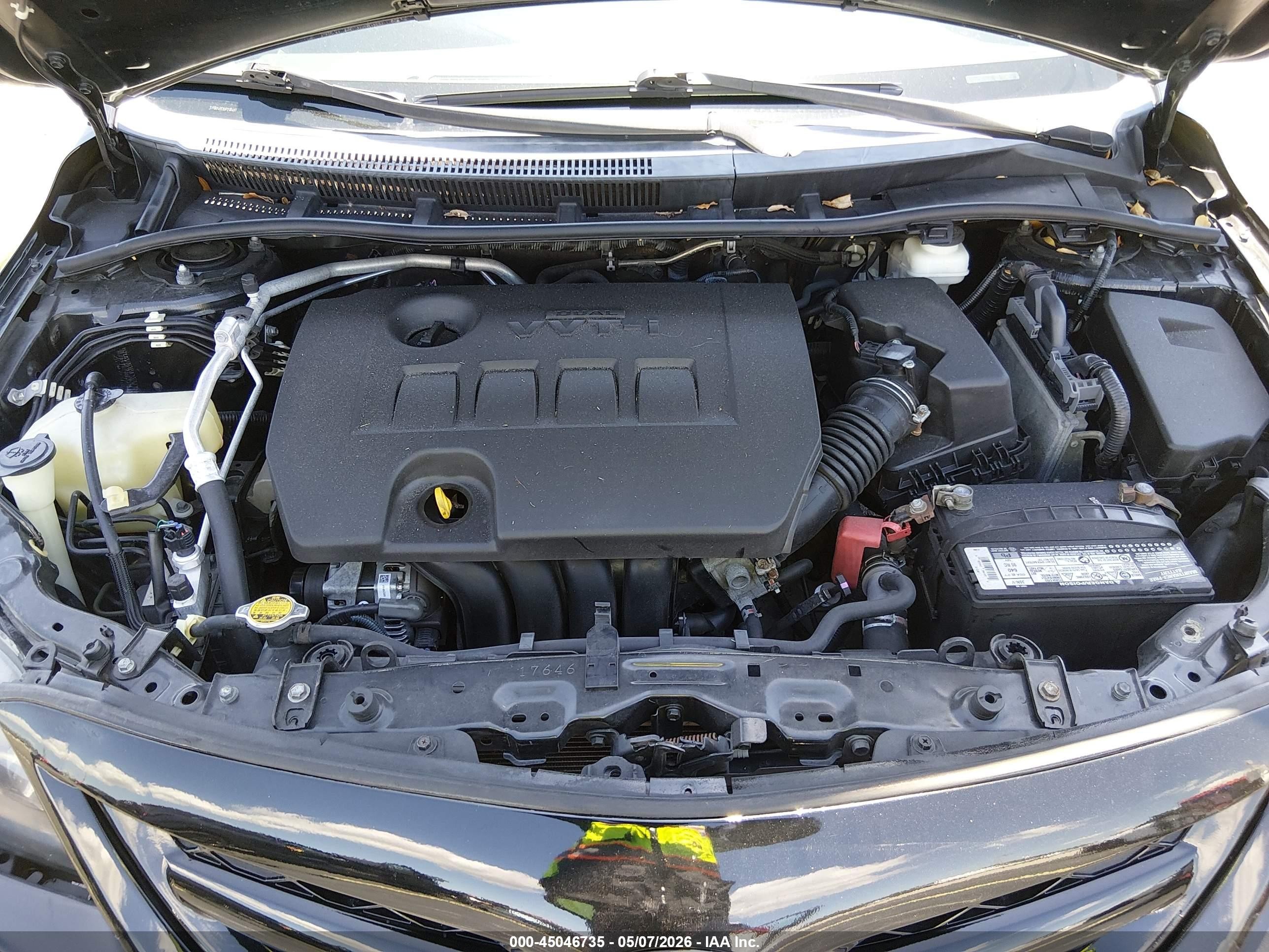 2013 Toyota Corolla S Black vin: 5YFBU4EE8DP218403