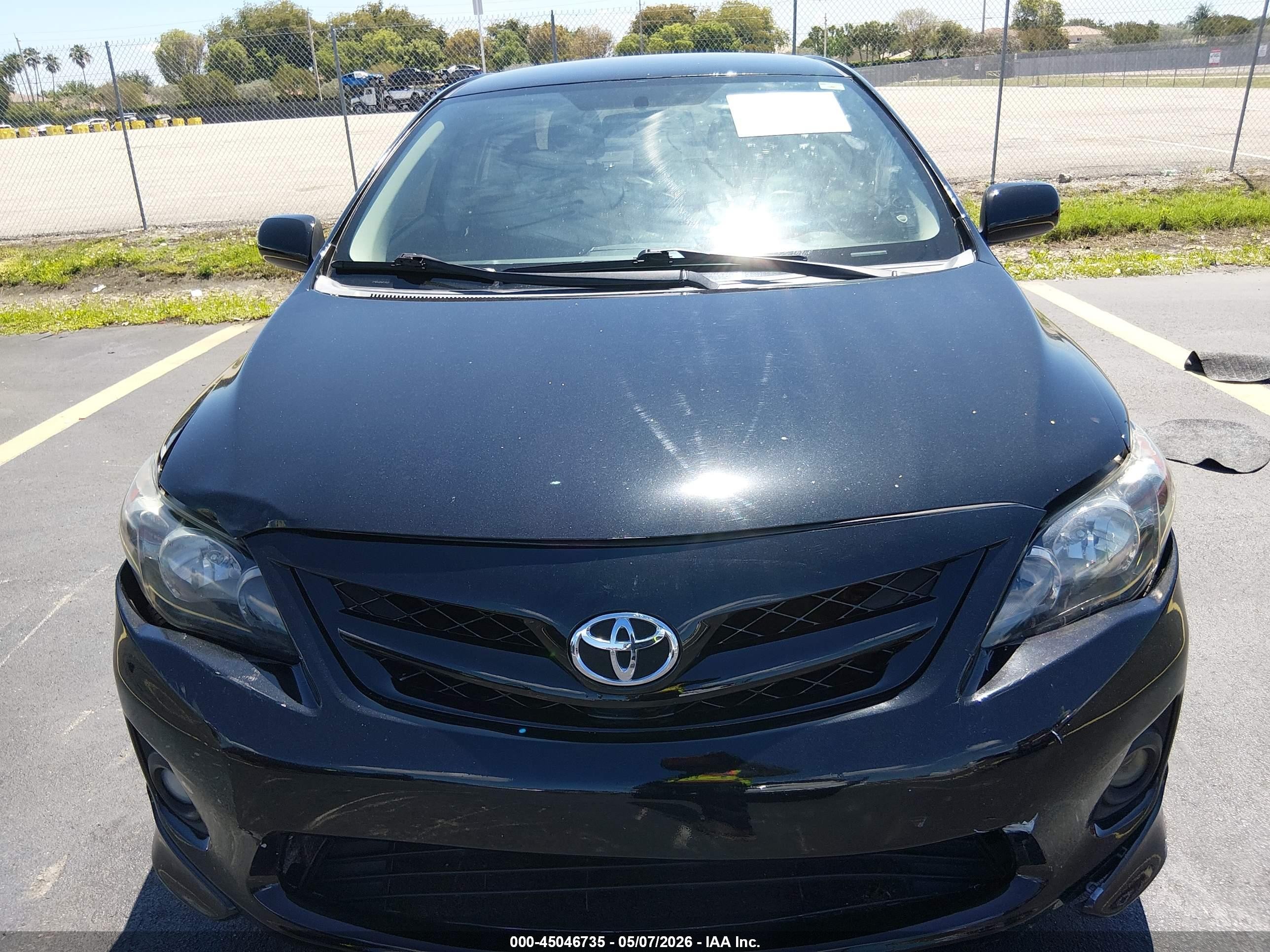 2013 Toyota Corolla S Black vin: 5YFBU4EE8DP218403