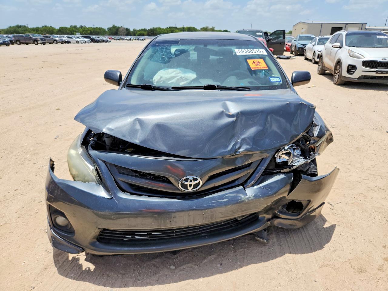 2013 Toyota Corolla Gray vin: 5YFBU4EE8DP224976