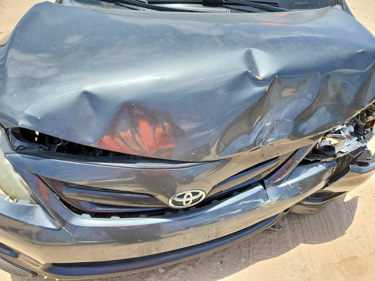 2013 Toyota Corolla Gray vin: 5YFBU4EE8DP224976