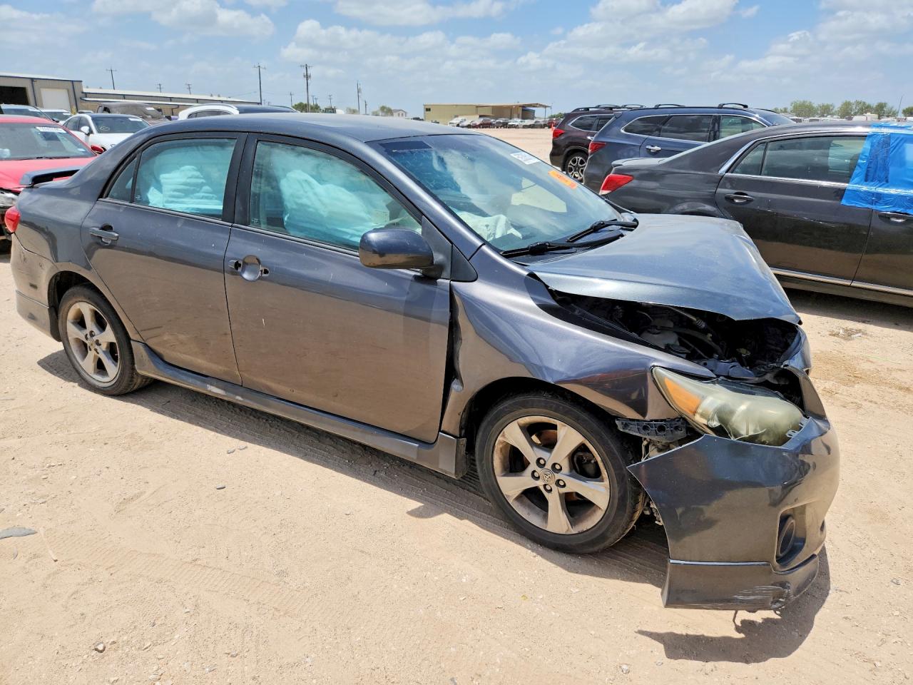 2013 Toyota Corolla Gray vin: 5YFBU4EE8DP224976