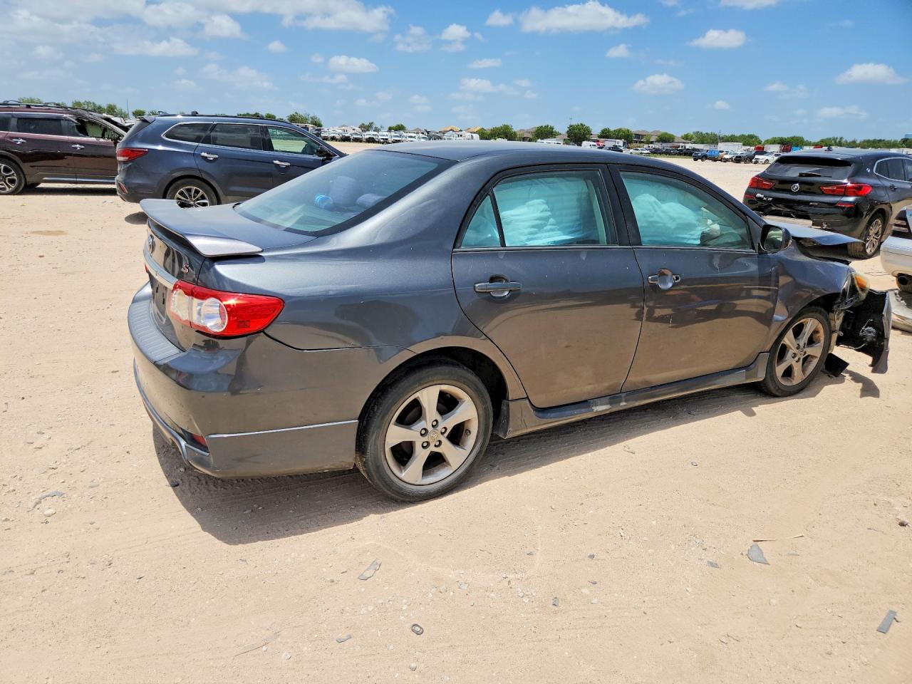 2013 Toyota Corolla Gray vin: 5YFBU4EE8DP224976