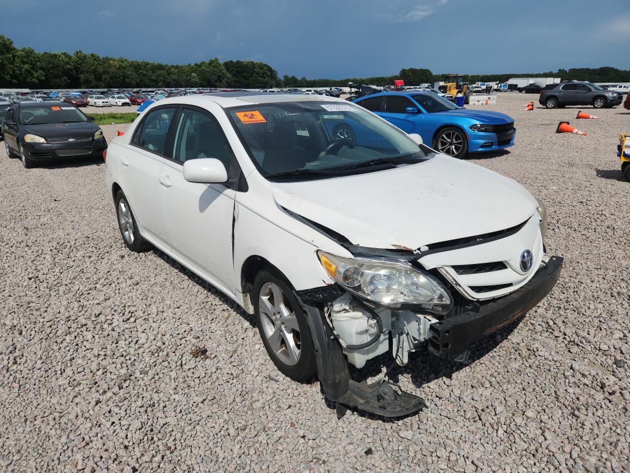 2012 Toyota Corolla Le White vin: 5YFBU4EE9CP008987