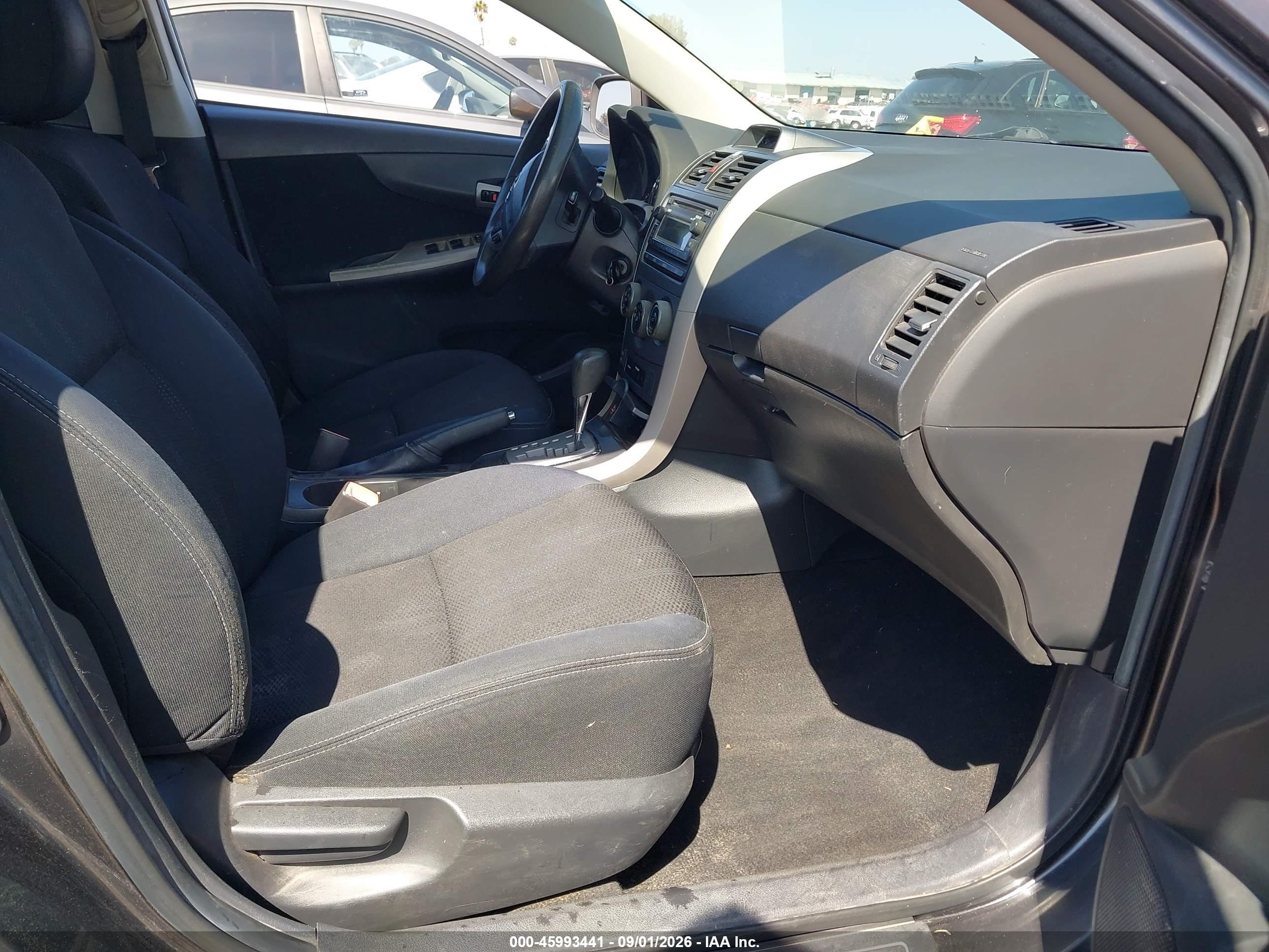 2012 Toyota Corolla S/le Серый vin: 5YFBU4EE9CP009542