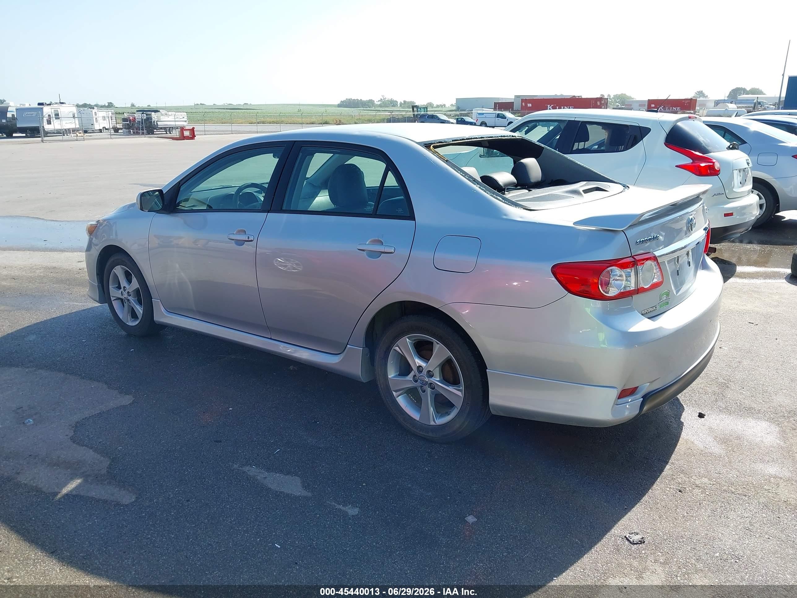 2012 Toyota Corolla S Silver vin: 5YFBU4EE9CP036059