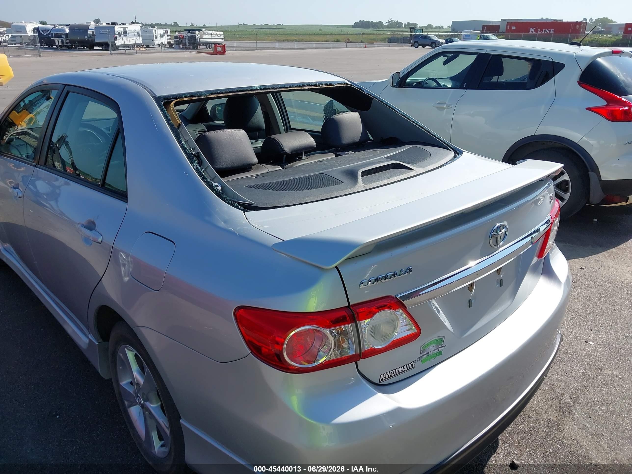 2012 Toyota Corolla S Silver vin: 5YFBU4EE9CP036059