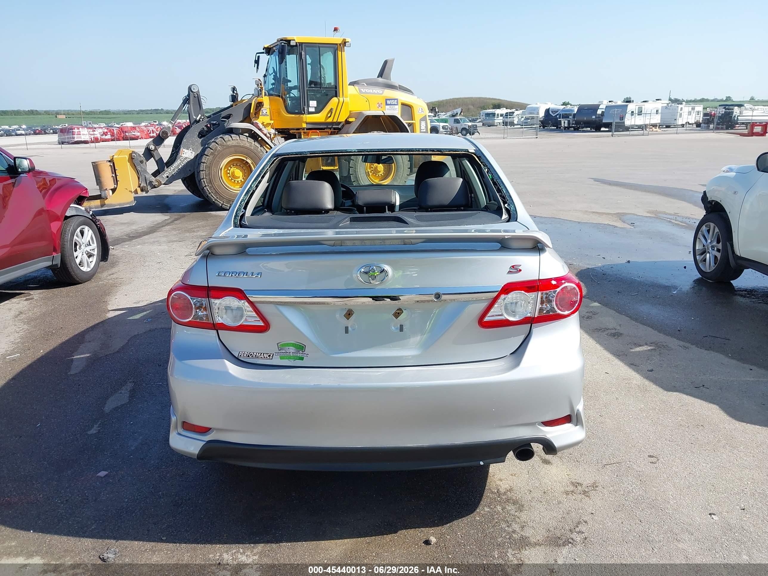2012 Toyota Corolla S Silver vin: 5YFBU4EE9CP036059
