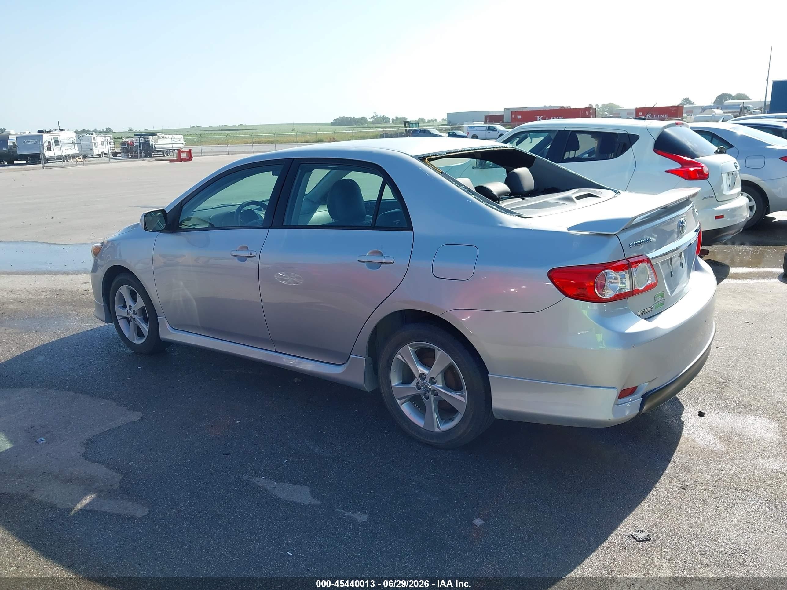 2012 Toyota Corolla S Silver vin: 5YFBU4EE9CP036059