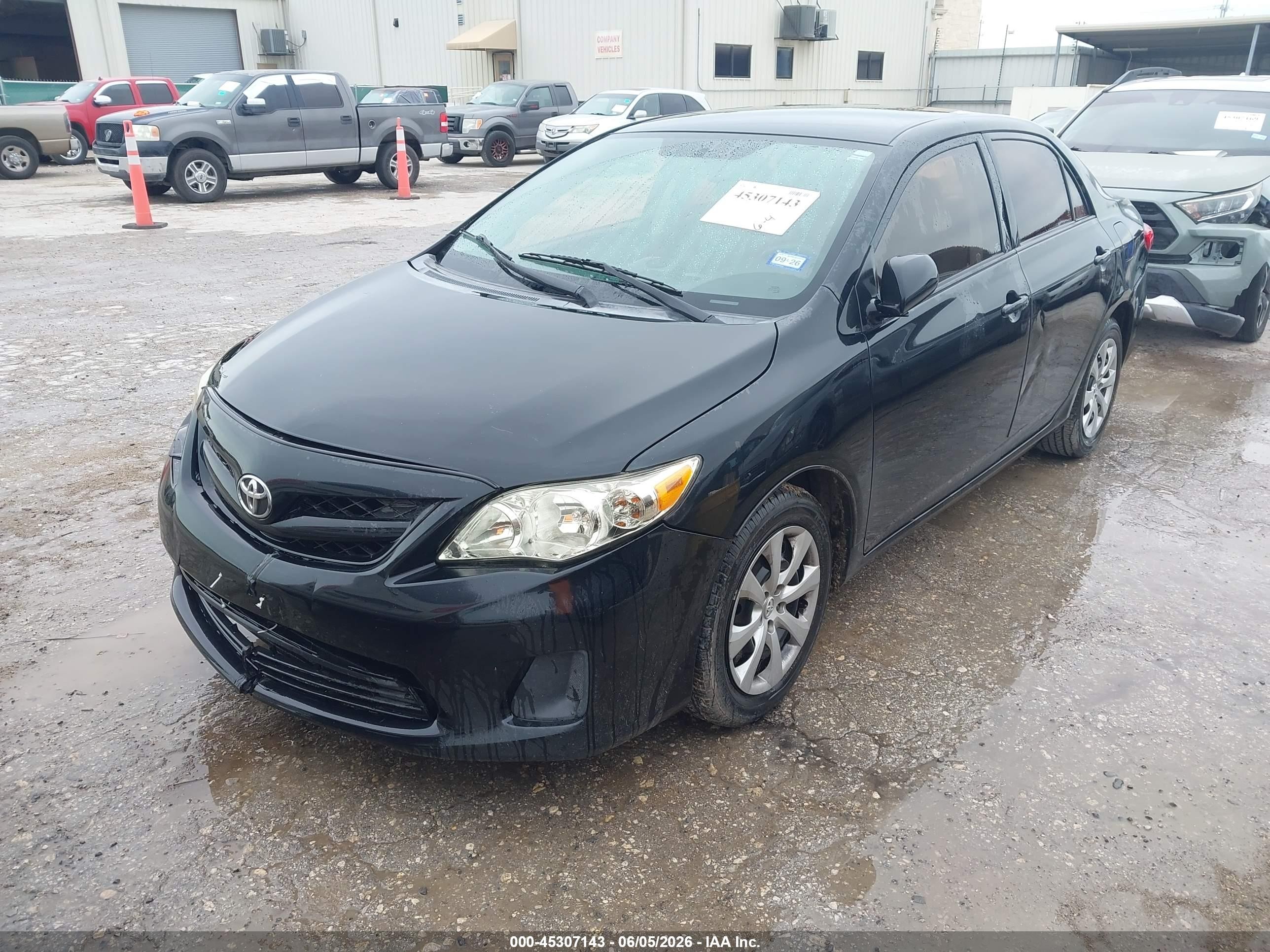 2012 Toyota Corolla Le Black vin: 5YFBU4EE9CP036790