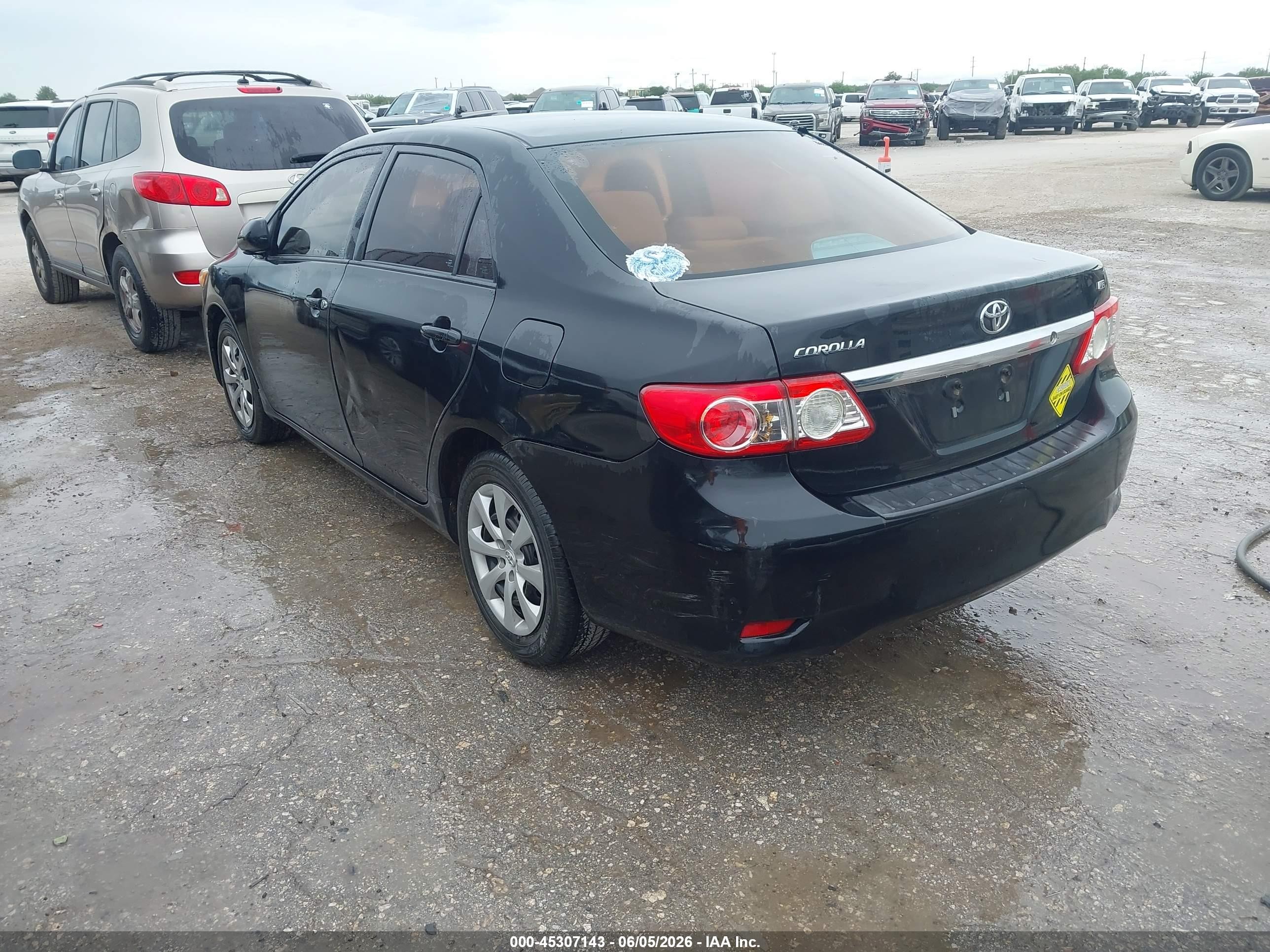 2012 Toyota Corolla Le Black vin: 5YFBU4EE9CP036790