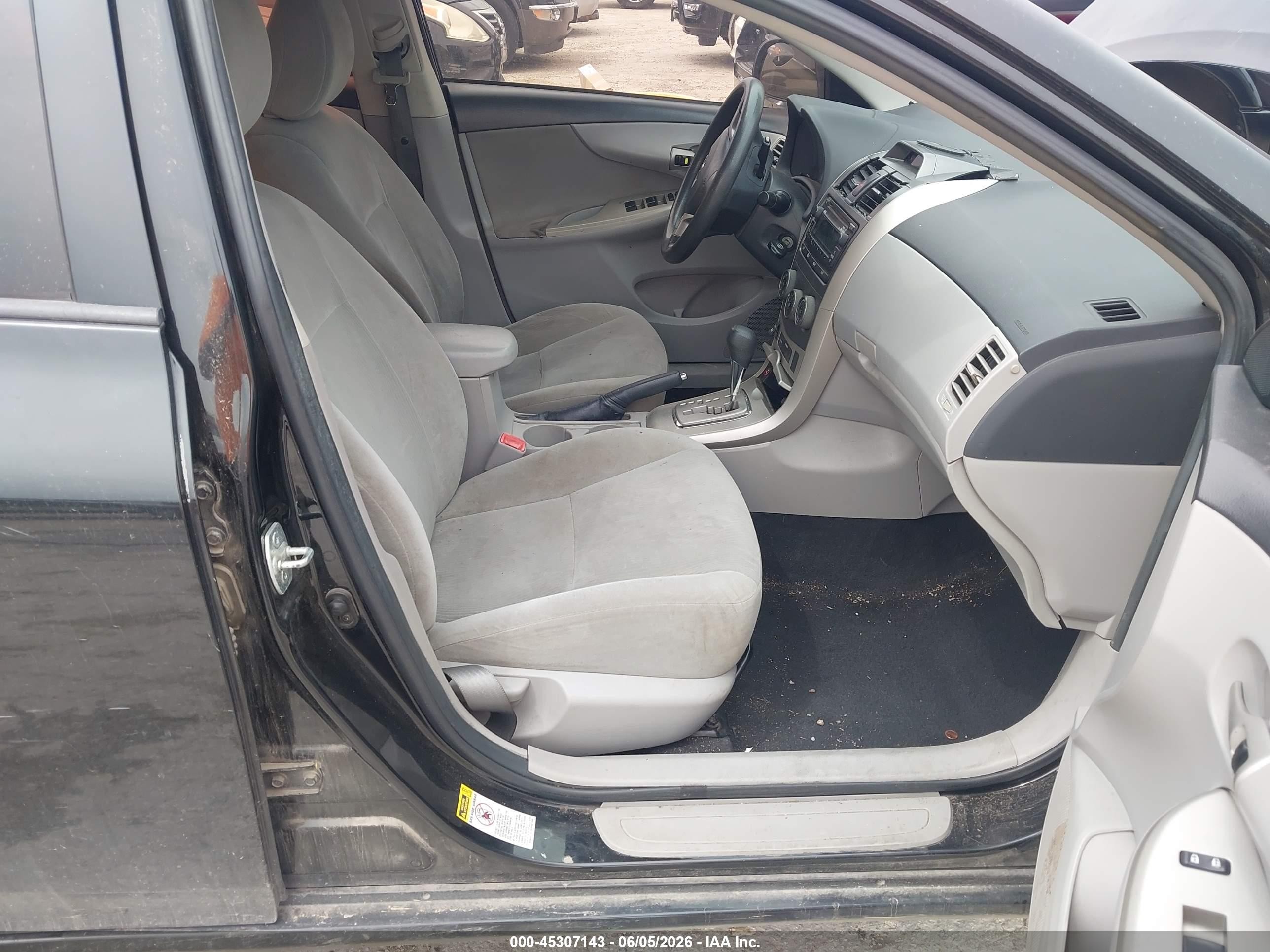 2012 Toyota Corolla Le Black vin: 5YFBU4EE9CP036790
