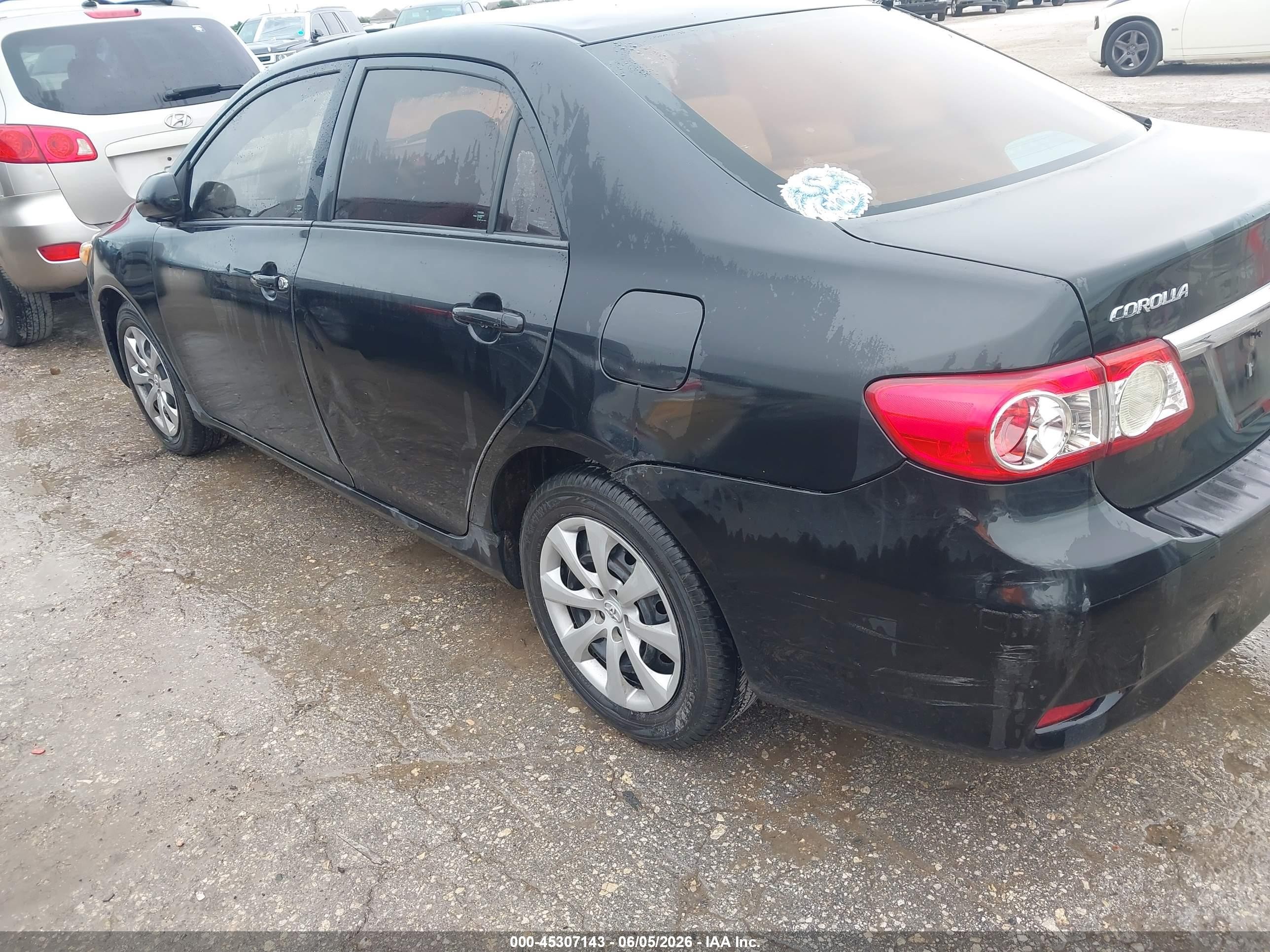 2012 Toyota Corolla Le Black vin: 5YFBU4EE9CP036790