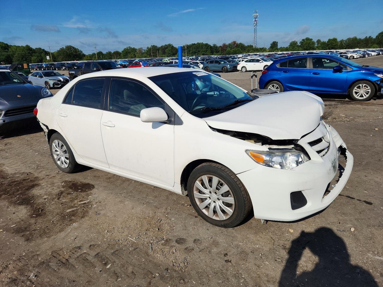 2012 Toyota Corolla Le White vin: 5YFBU4EE9CP038667