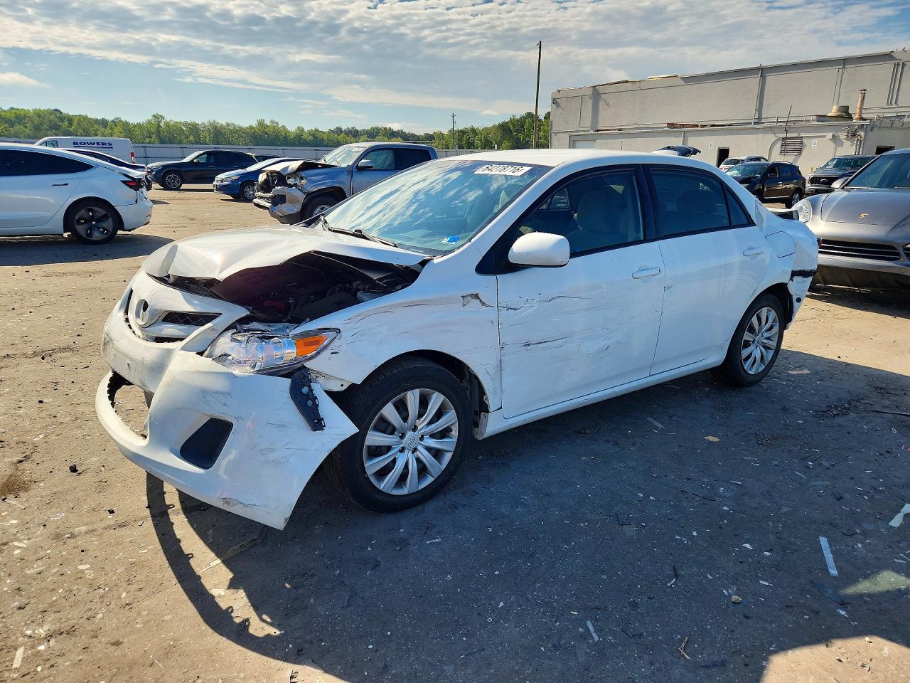 2012 Toyota Corolla Le White vin: 5YFBU4EE9CP038667