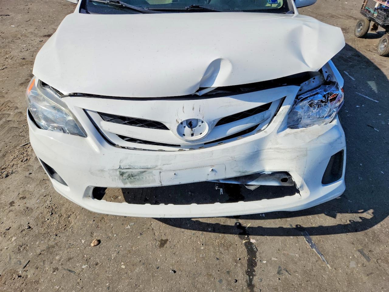 2012 Toyota Corolla Le White vin: 5YFBU4EE9CP038667