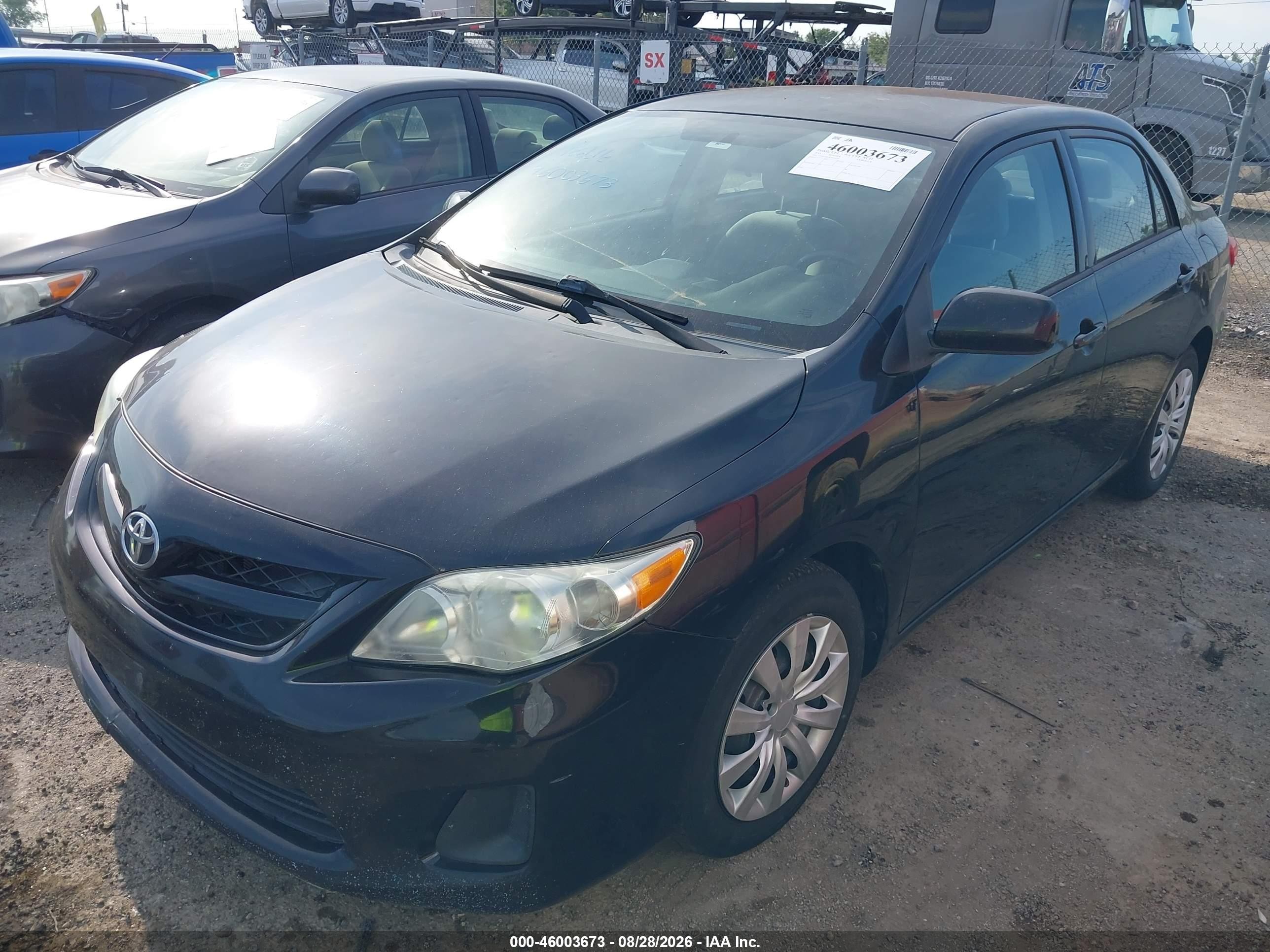 2012 Toyota Corolla Le Black vin: 5YFBU4EE9CP039415