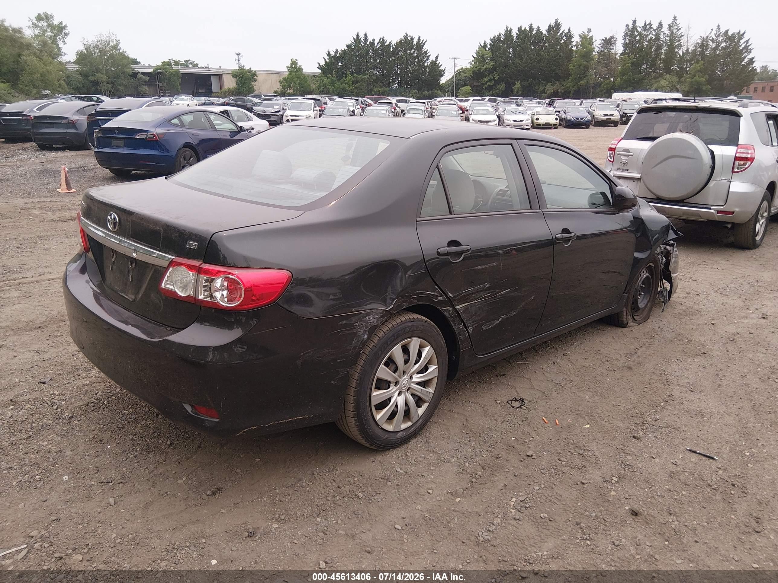 2012 Toyota Corolla Le Black vin: 5YFBU4EE9CP043318