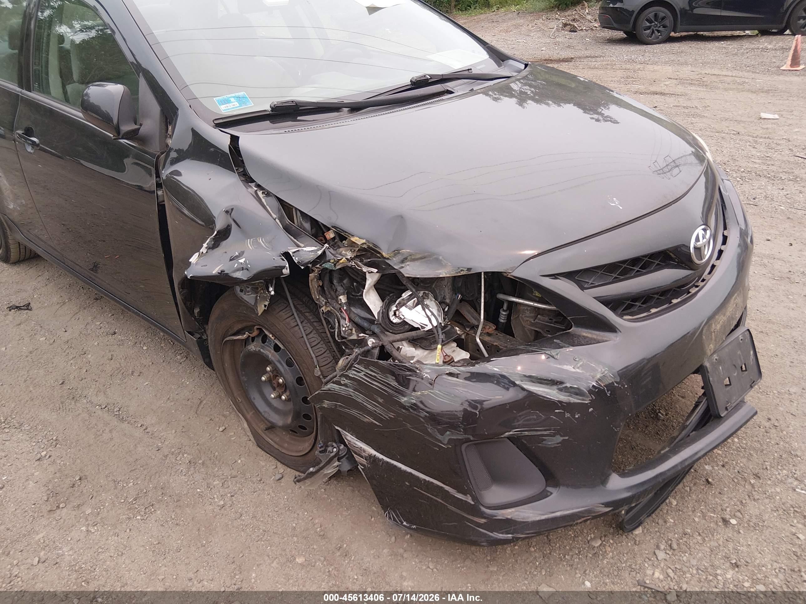 2012 Toyota Corolla Le Black vin: 5YFBU4EE9CP043318