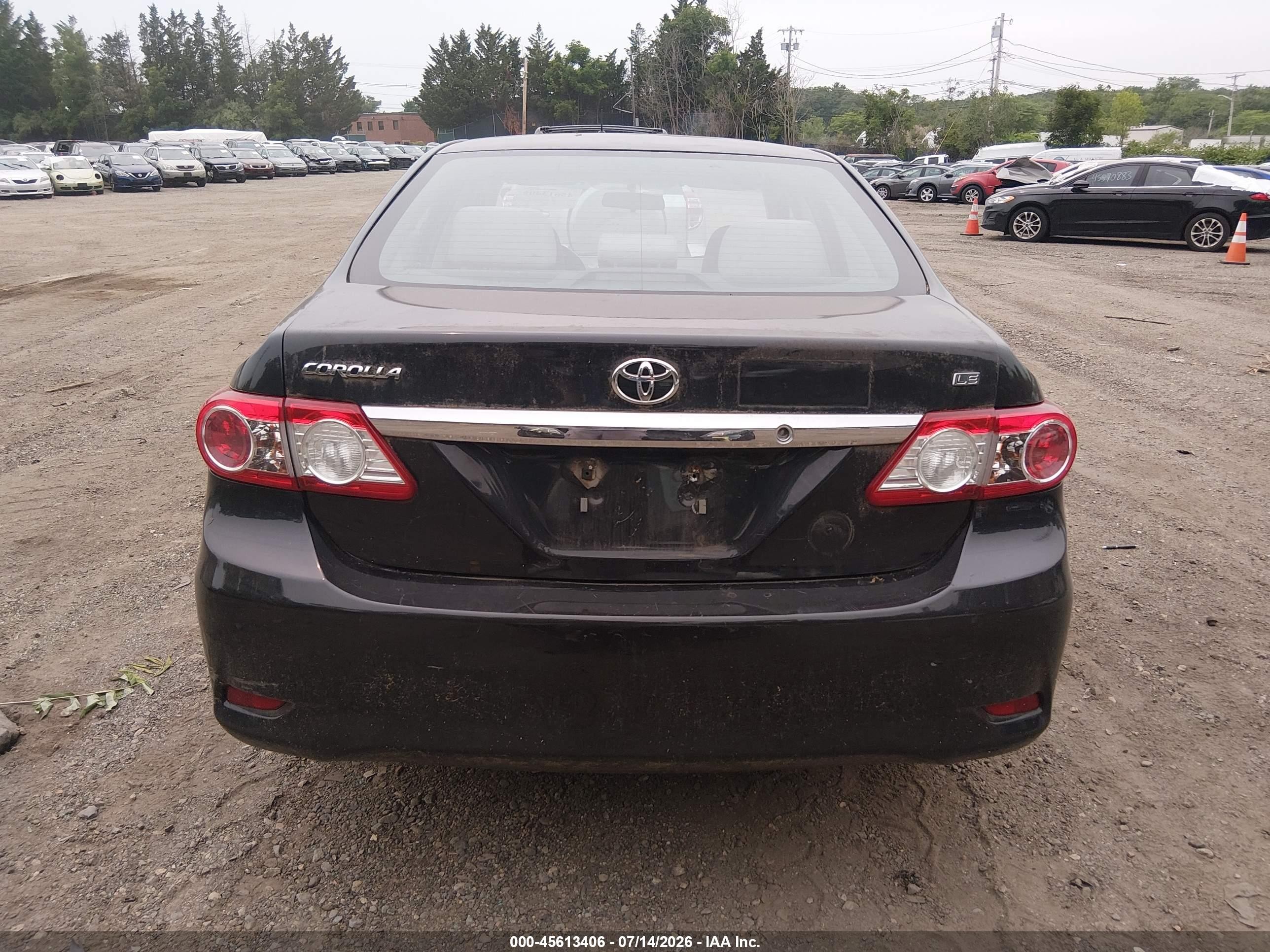 2012 Toyota Corolla Le Black vin: 5YFBU4EE9CP043318