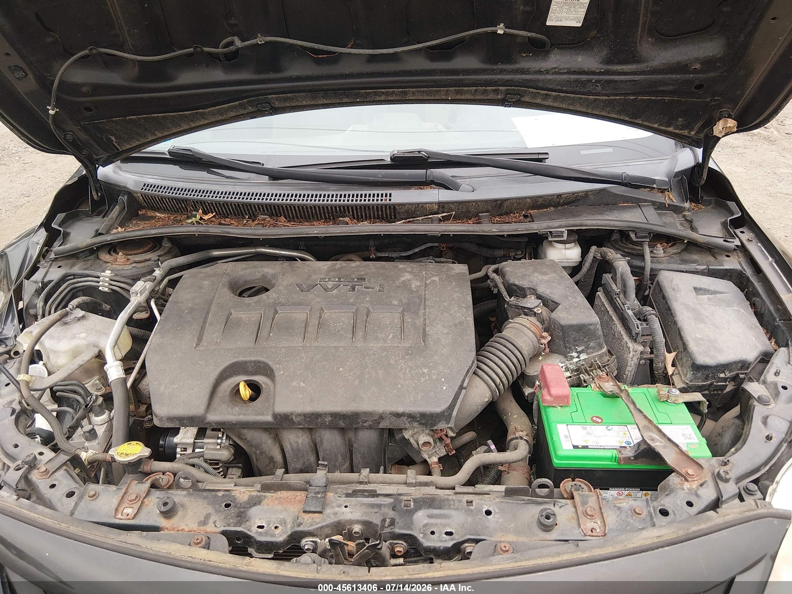 2012 Toyota Corolla Le Black vin: 5YFBU4EE9CP043318