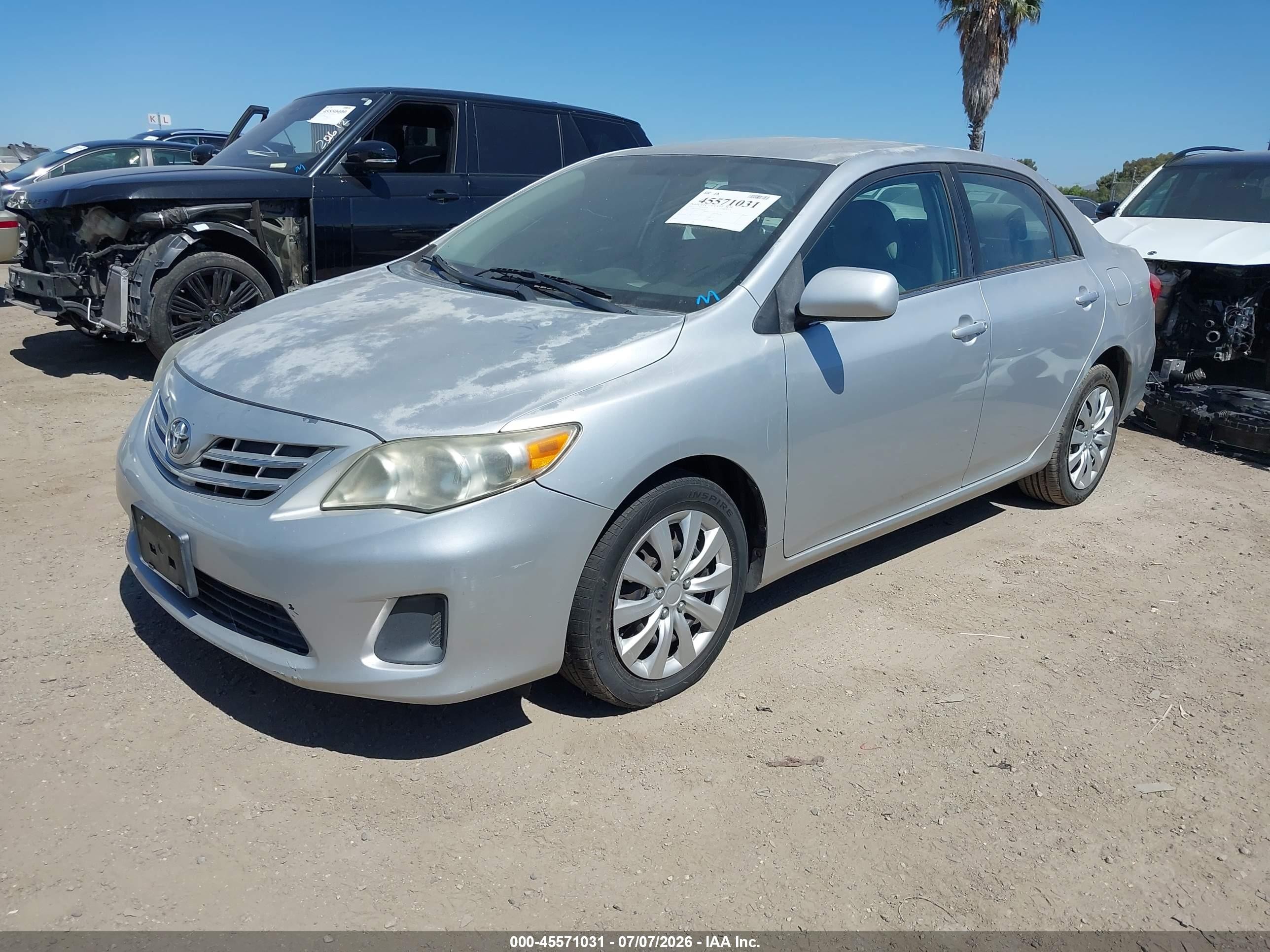 2013 Toyota Corolla Le Silver vin: 5YFBU4EE9DP080581