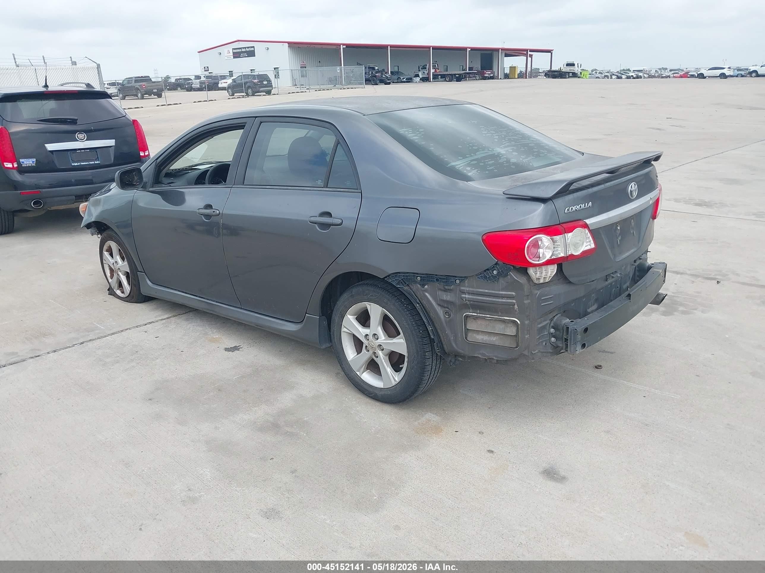 2013 Toyota Corolla S Gray vin: 5YFBU4EE9DP084176