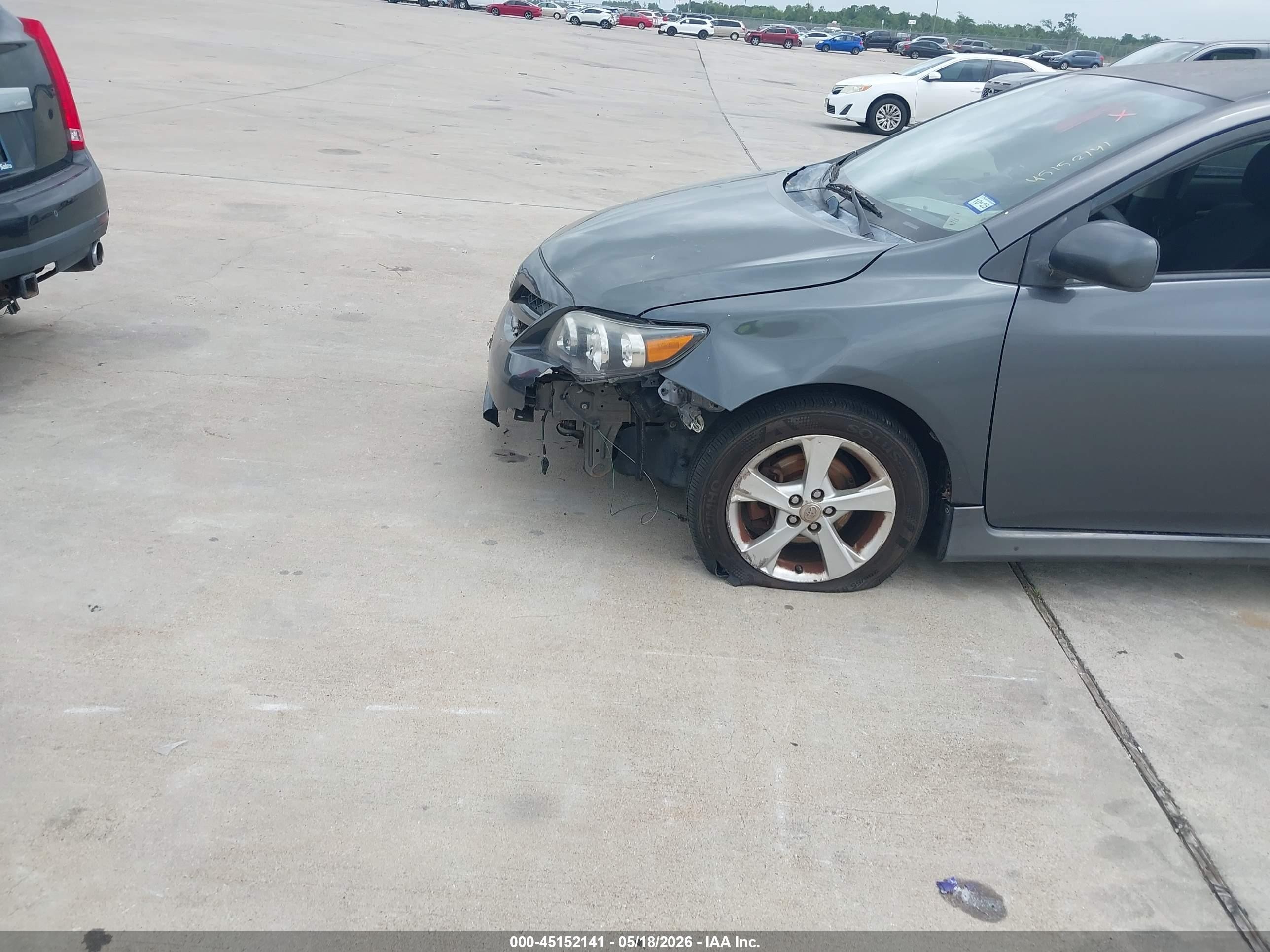 2013 Toyota Corolla S Gray vin: 5YFBU4EE9DP084176