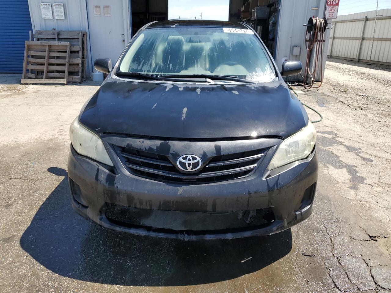 2013 Toyota Corolla Le Black vin: 5YFBU4EE9DP086736 Damage: Left Head Lamp, Faded, Repair Required