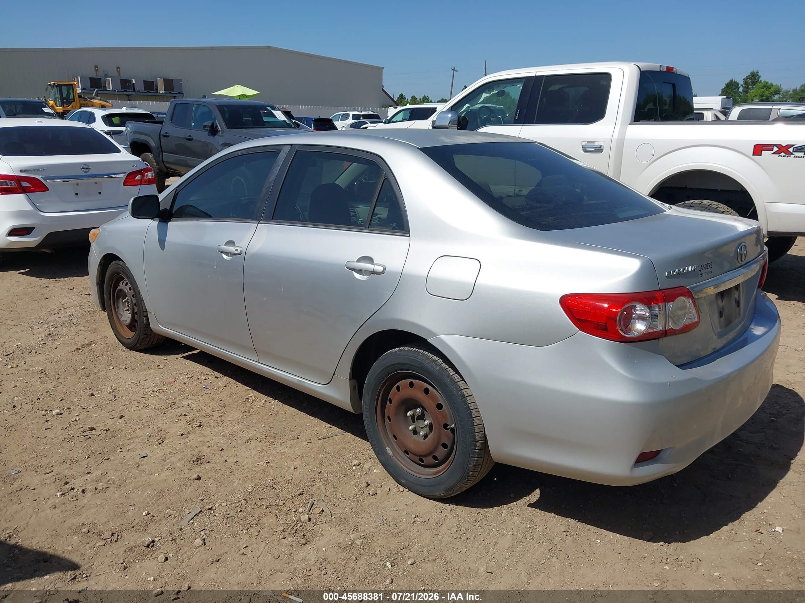 2013 Toyota Corolla Le Silver vin: 5YFBU4EE9DP093511