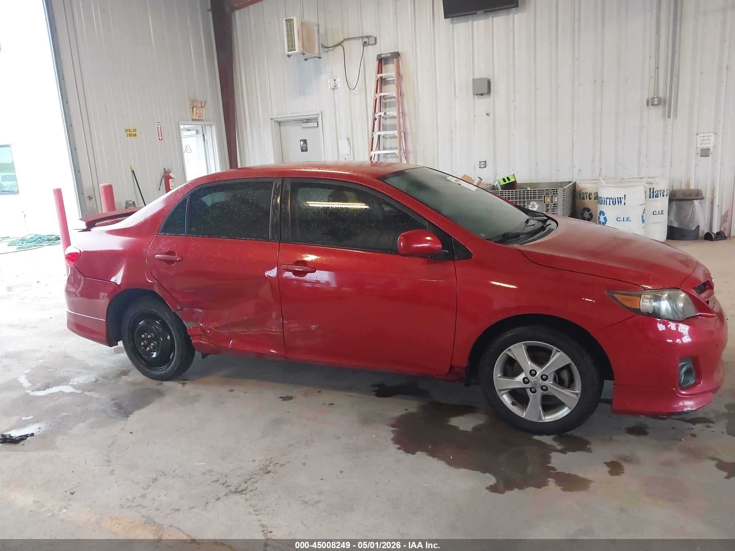 2013 Toyota Corolla S Red vin: 5YFBU4EE9DP101901