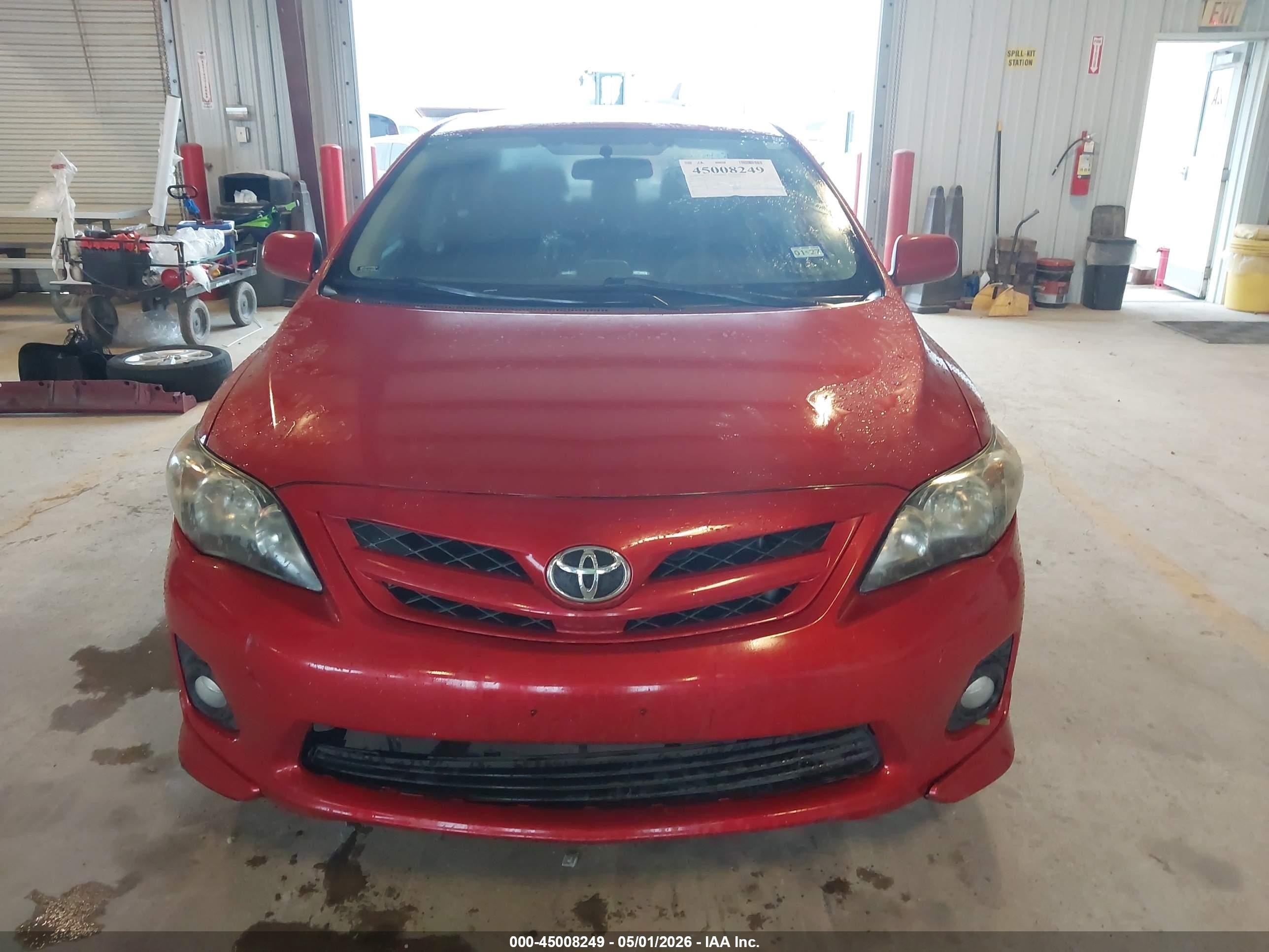 2013 Toyota Corolla S Red vin: 5YFBU4EE9DP101901
