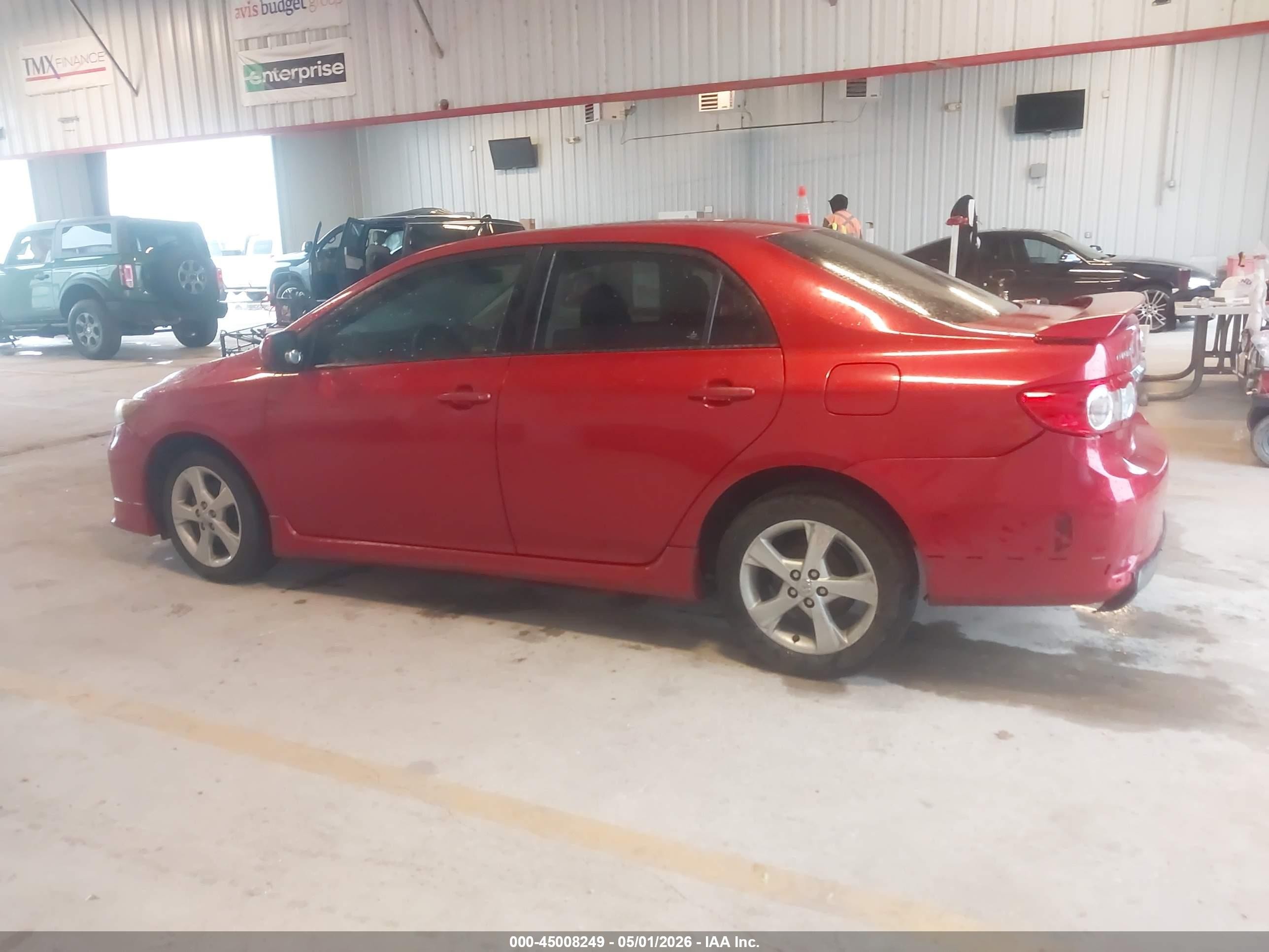 2013 Toyota Corolla S Red vin: 5YFBU4EE9DP101901
