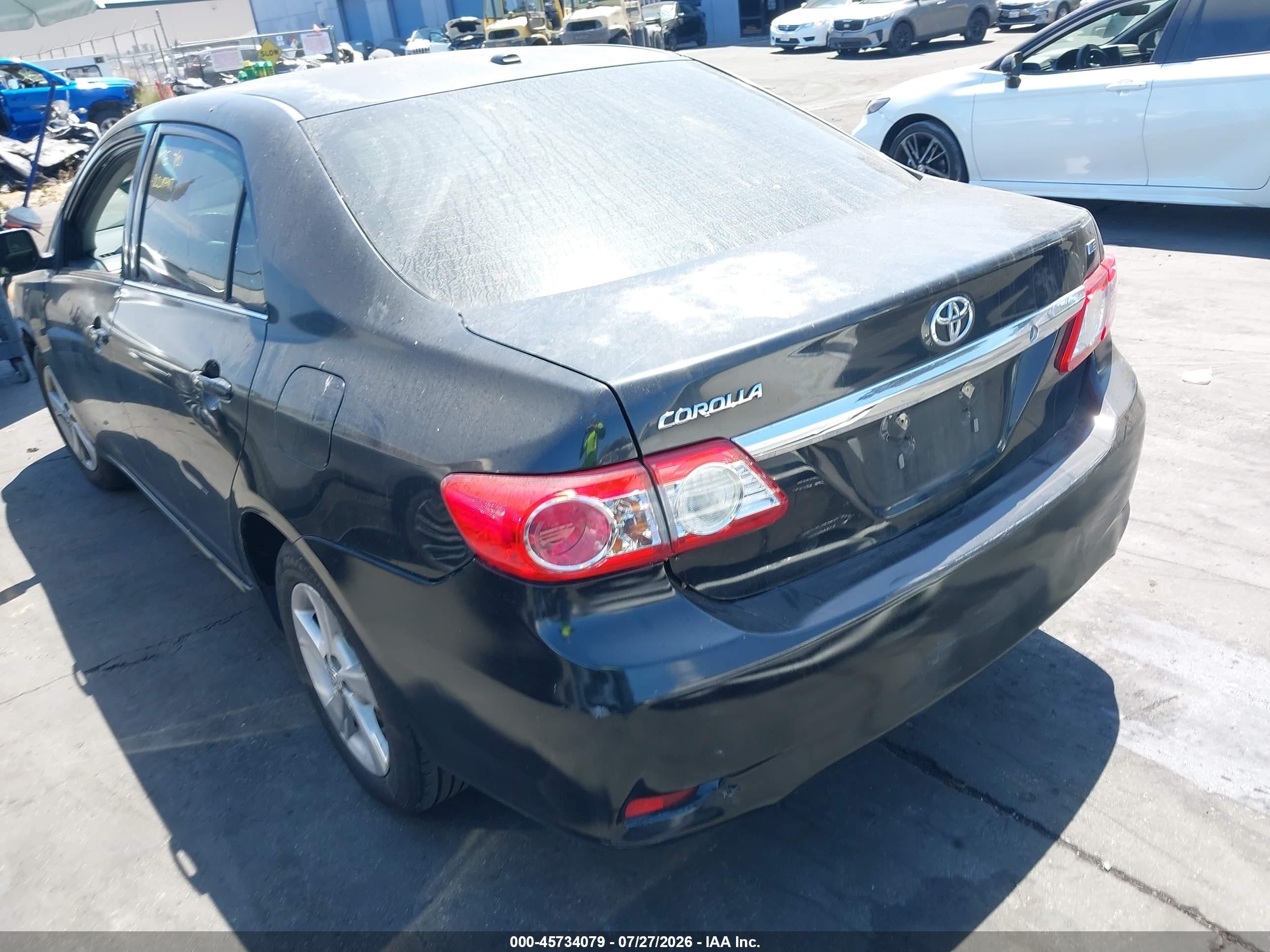 2013 Toyota Corolla Le Black vin: 5YFBU4EE9DP105091