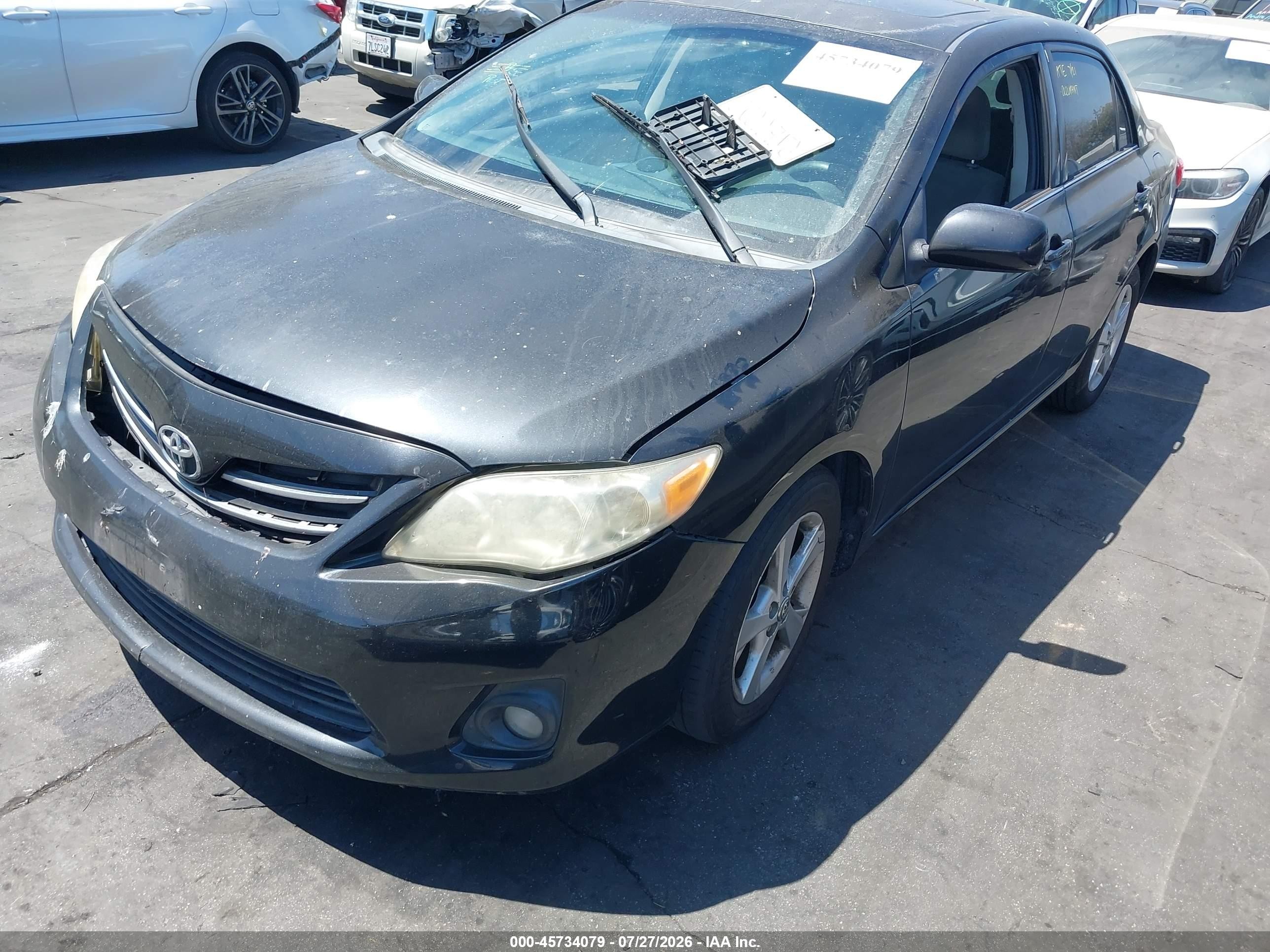 2013 Toyota Corolla Le Black vin: 5YFBU4EE9DP105091