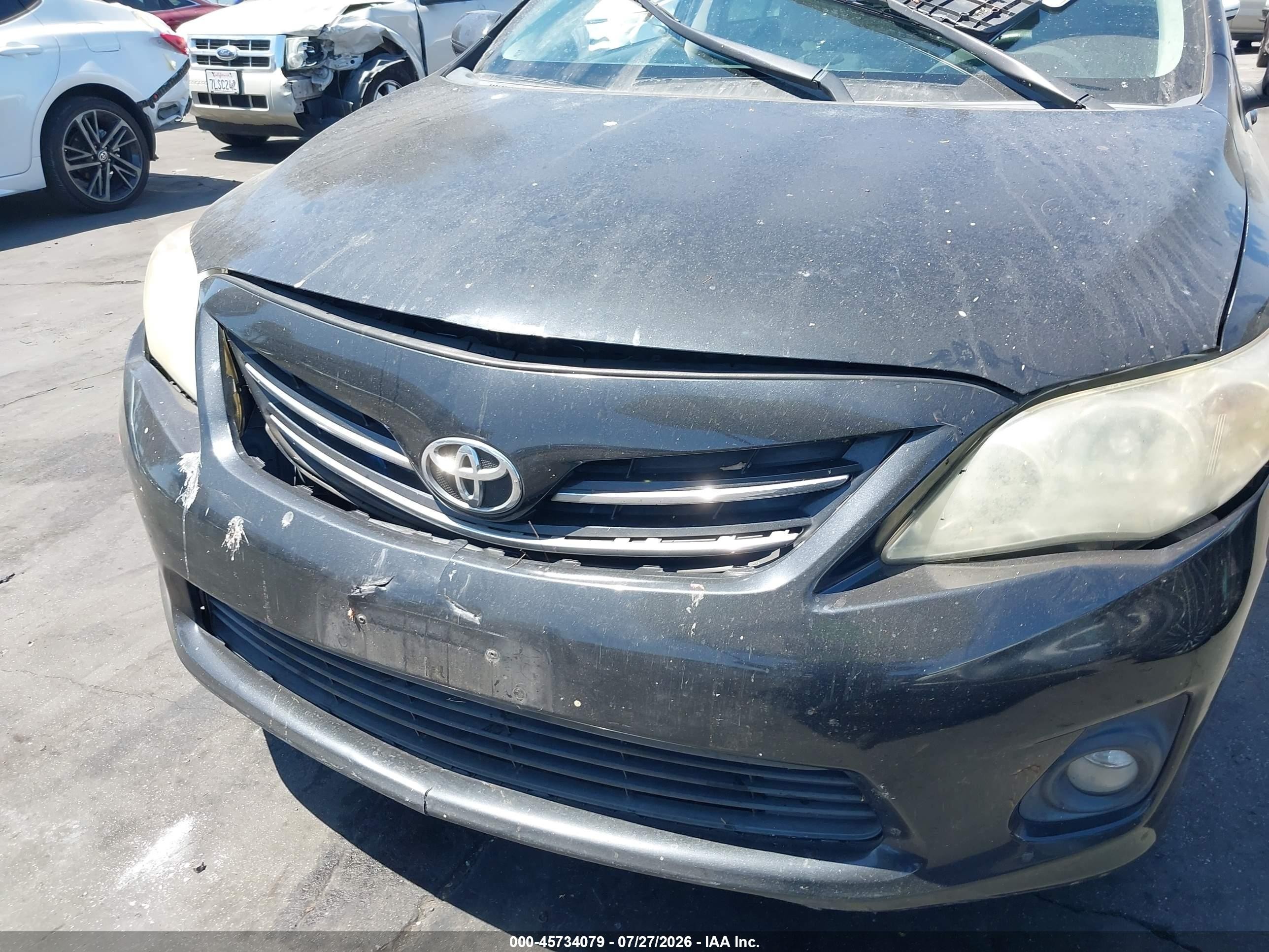 2013 Toyota Corolla Le Black vin: 5YFBU4EE9DP105091