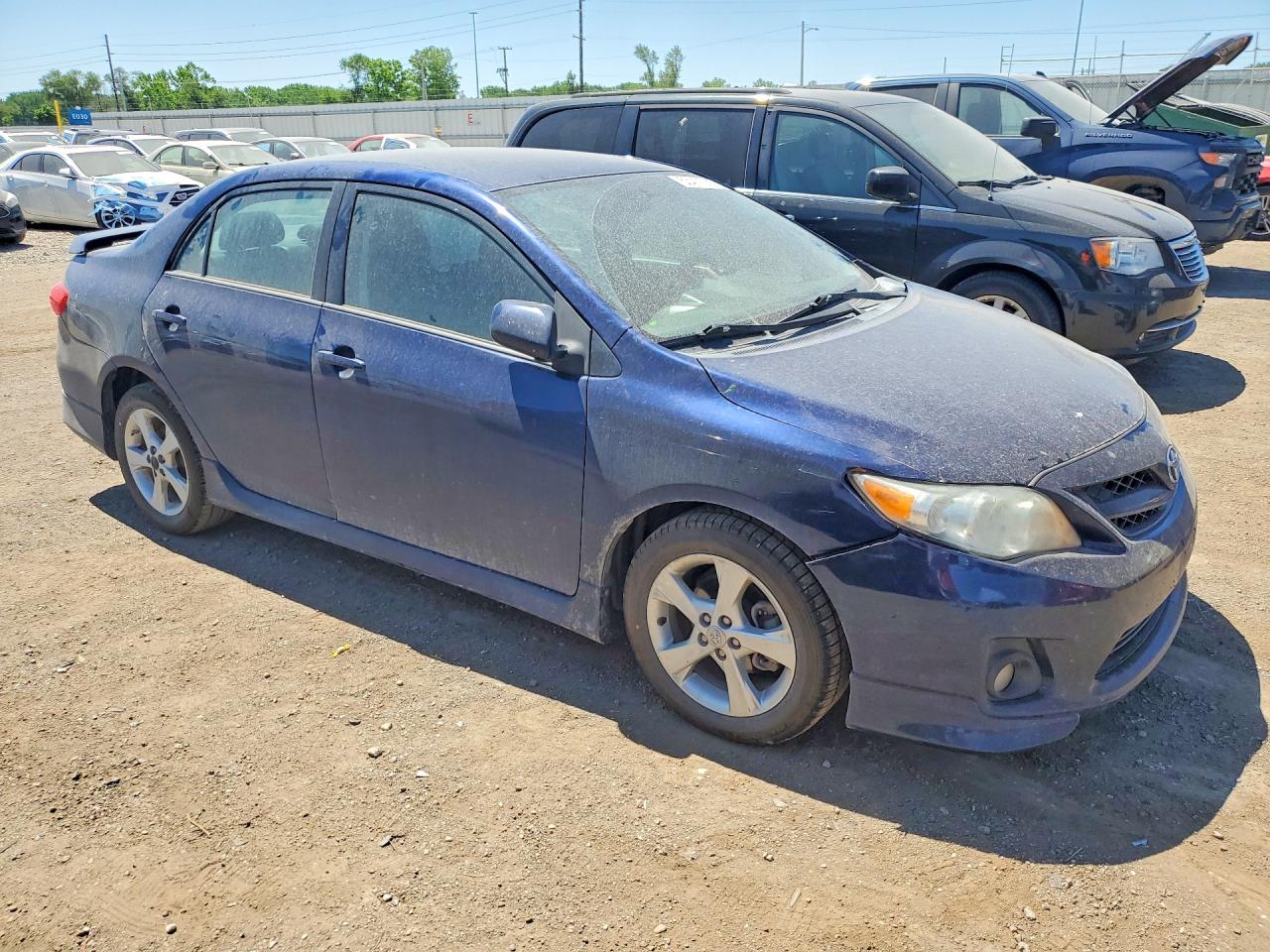 2013 Toyota Corolla S Blue vin: 5YFBU4EE9DP105639