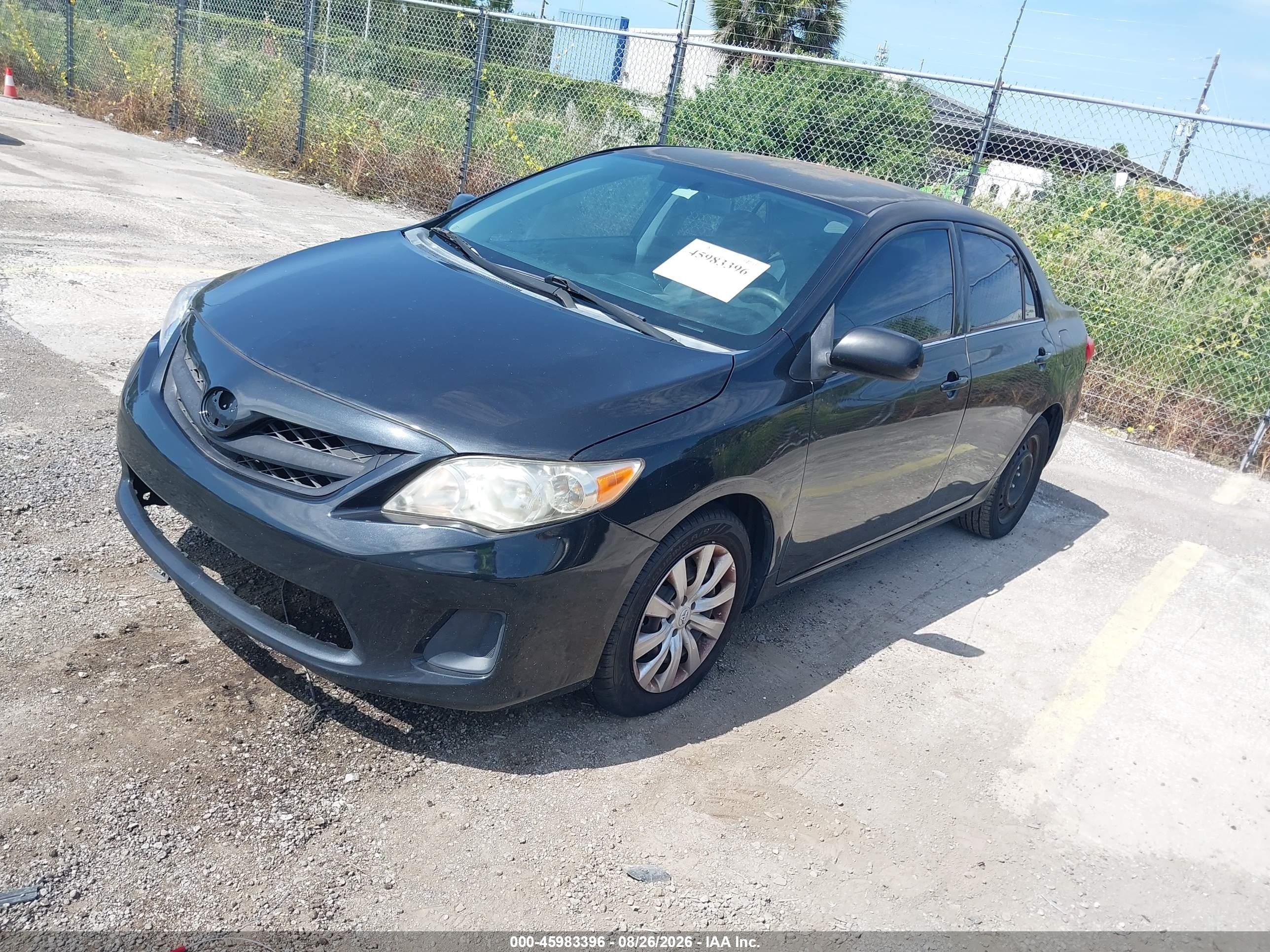 2013 Toyota Corolla Le Black vin: 5YFBU4EE9DP106788