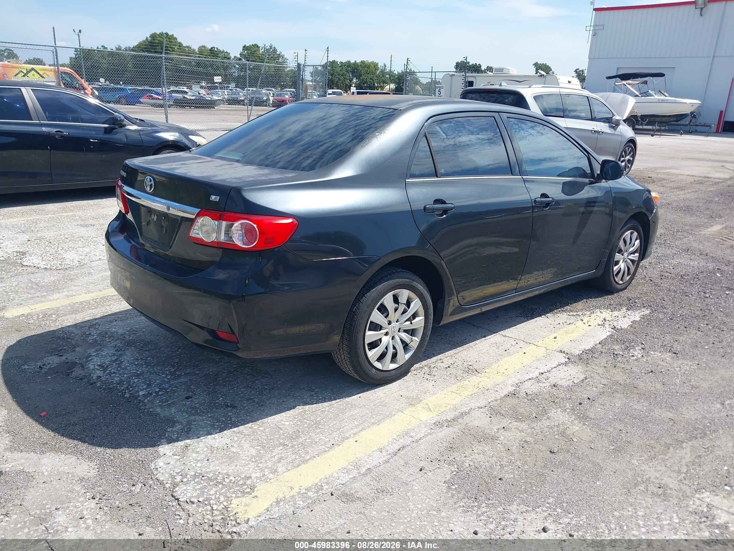 2013 Toyota Corolla Le Black vin: 5YFBU4EE9DP106788