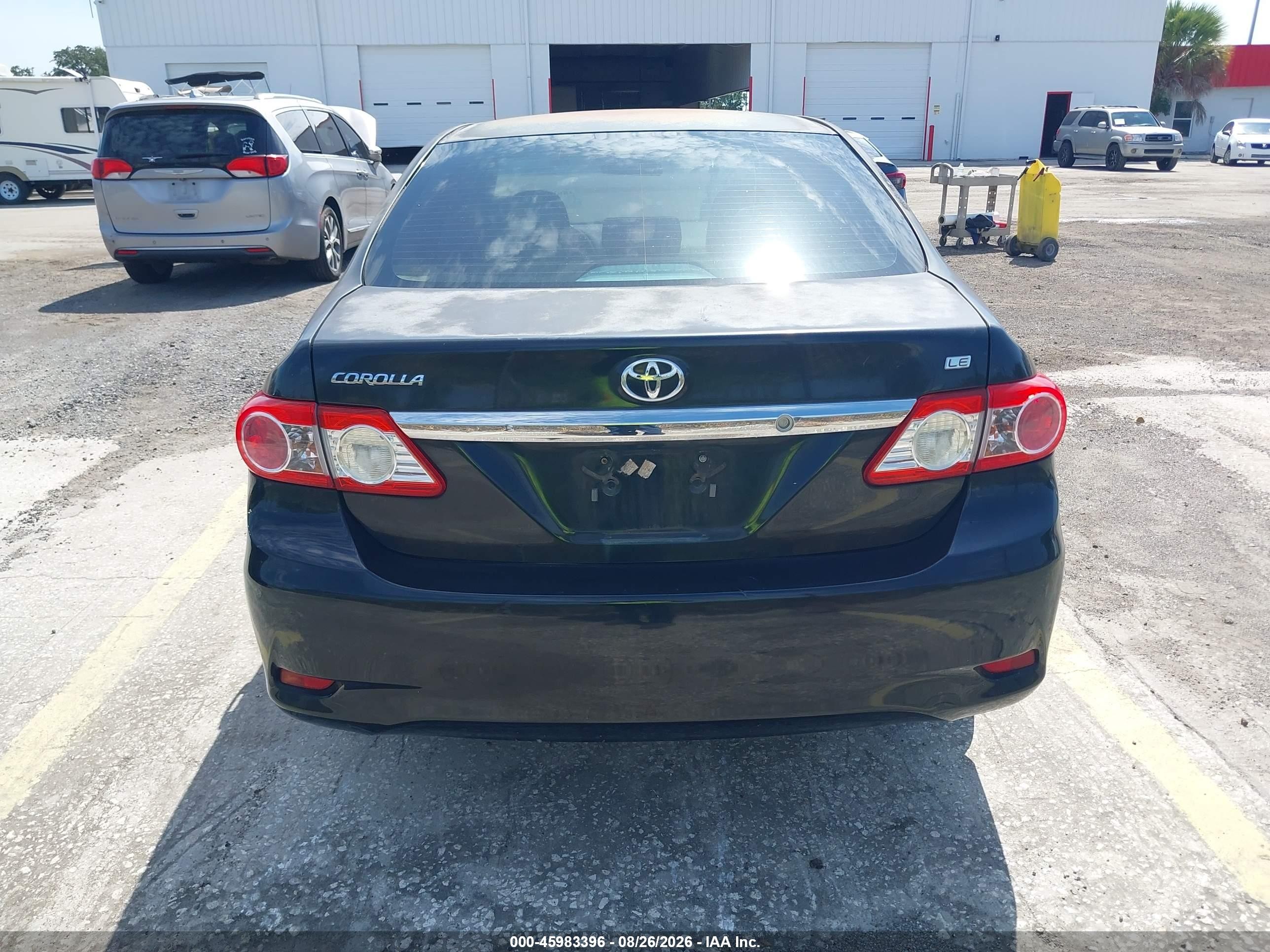 2013 Toyota Corolla Le Black vin: 5YFBU4EE9DP106788