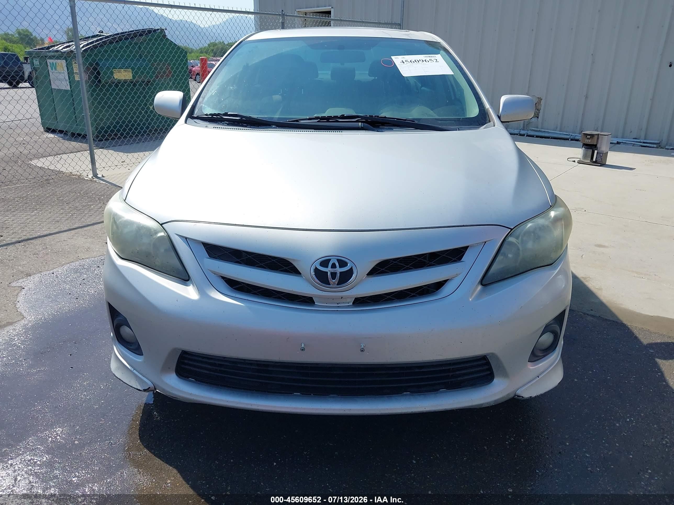 2013 Toyota Corolla S Silver vin: 5YFBU4EE9DP121596