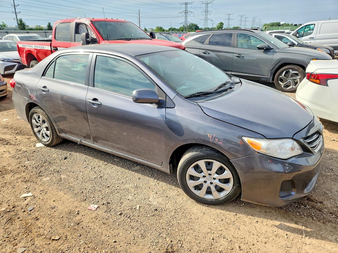 2013 Toyota Corolla Le Gray vin: 5YFBU4EE9DP141508