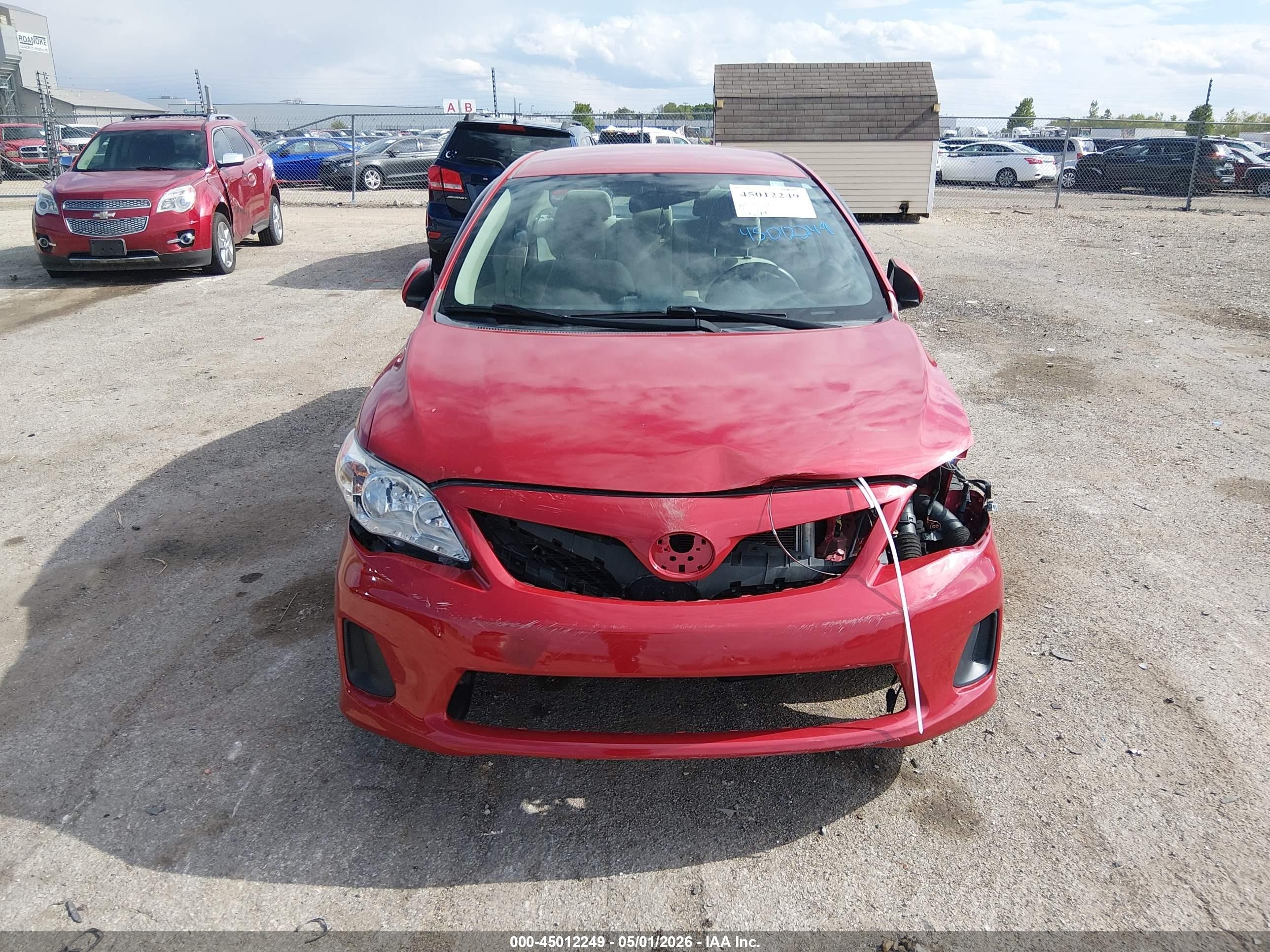 2013 Toyota Corolla Le Red vin: 5YFBU4EE9DP143789