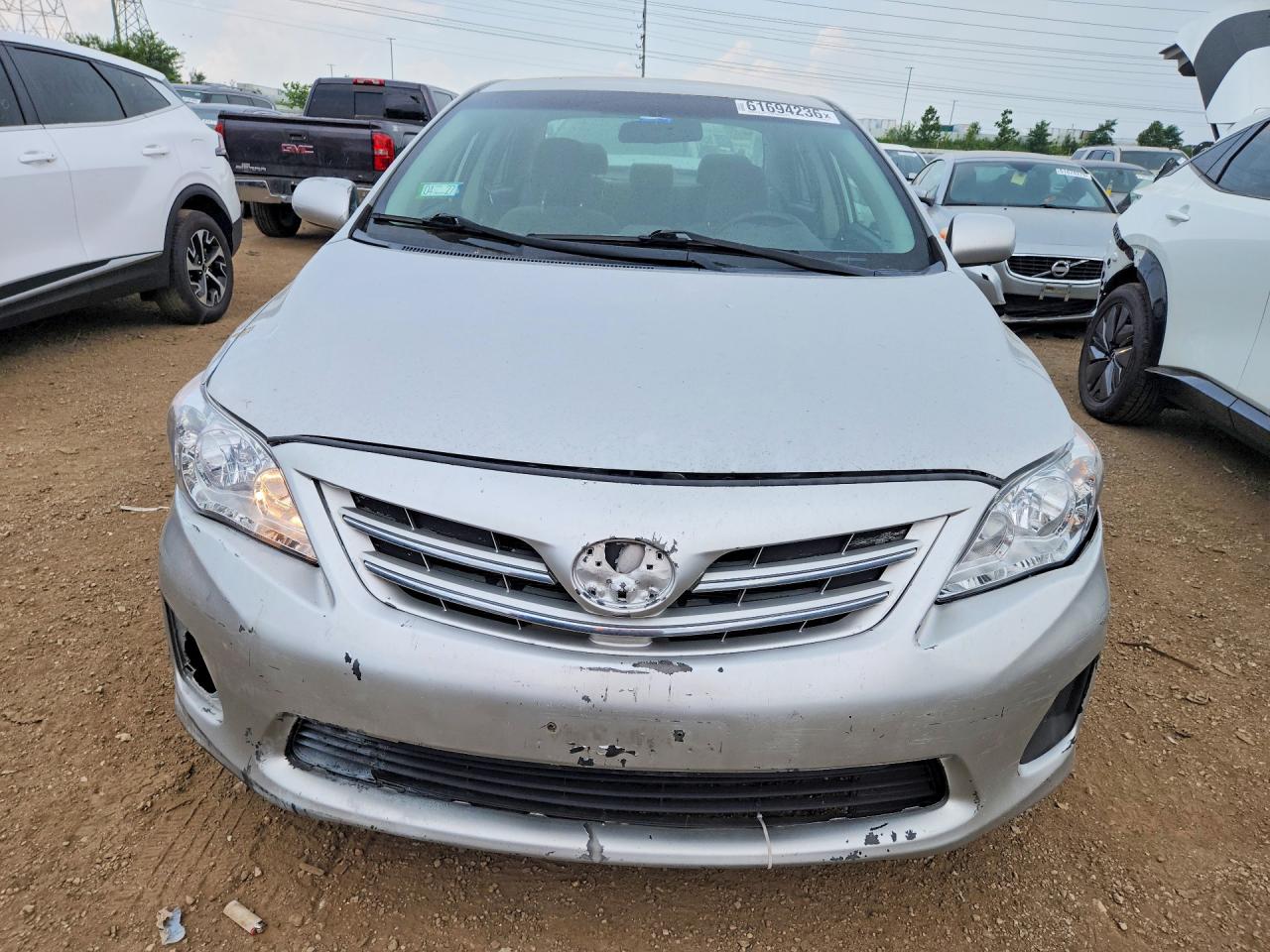 2013 Toyota Corolla Le Silver vin: 5YFBU4EE9DP147597